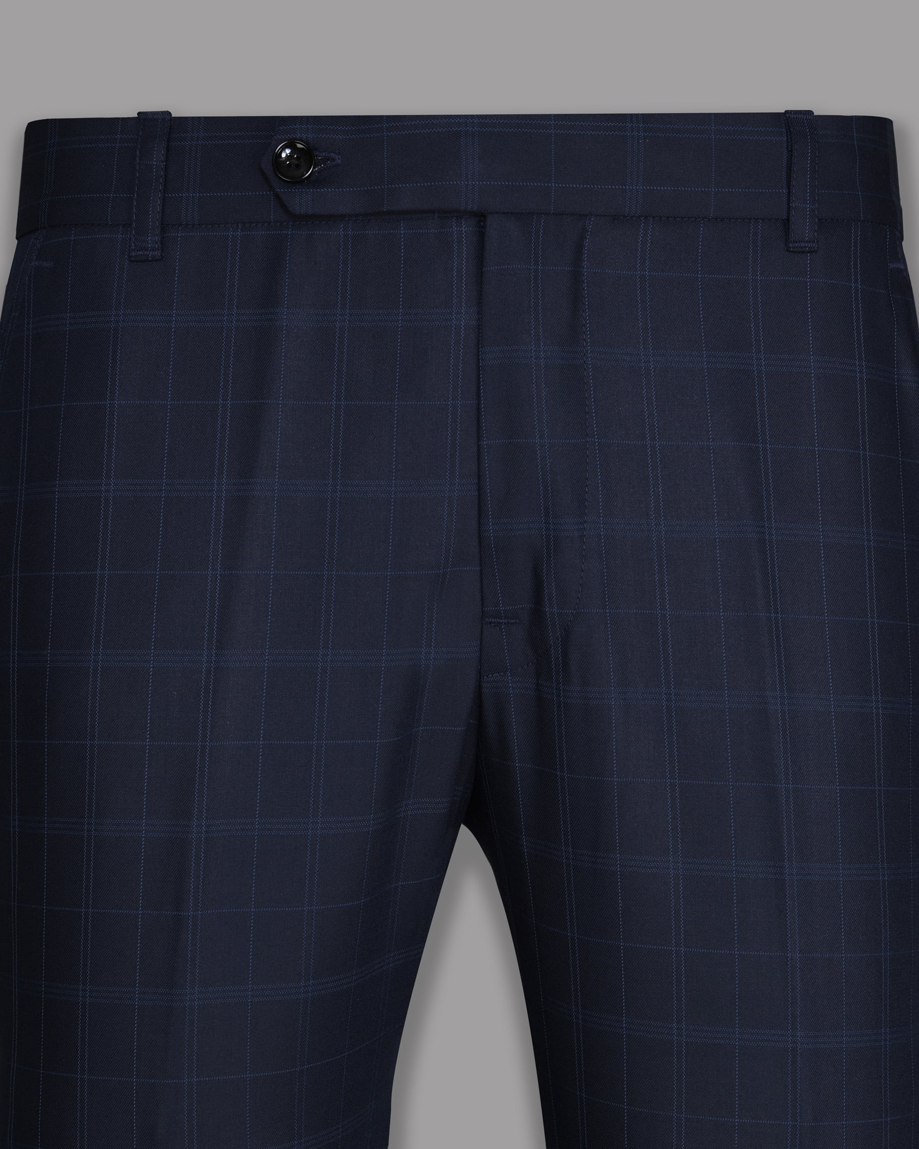 Navy Windowpane Wool Blend Pant T746-28, T746-30, T746-32, T746-38, T746-40, T746-34, T746-36, T746-42, T746-44