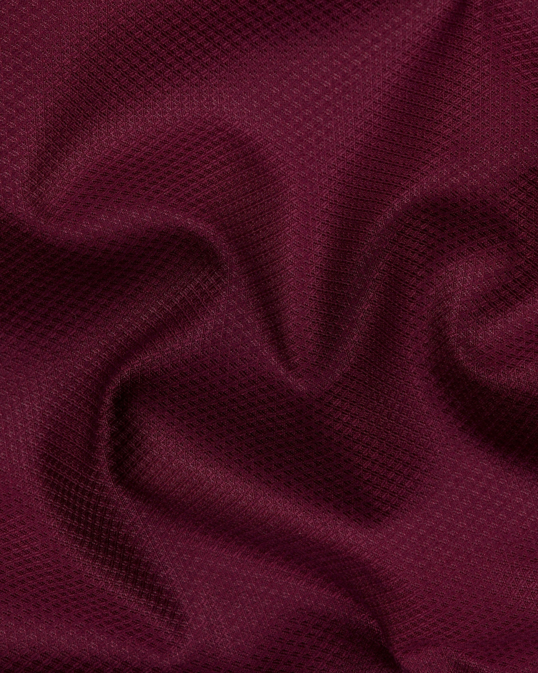 Garnet red Diamond Textured Premium Wool Blend Pant