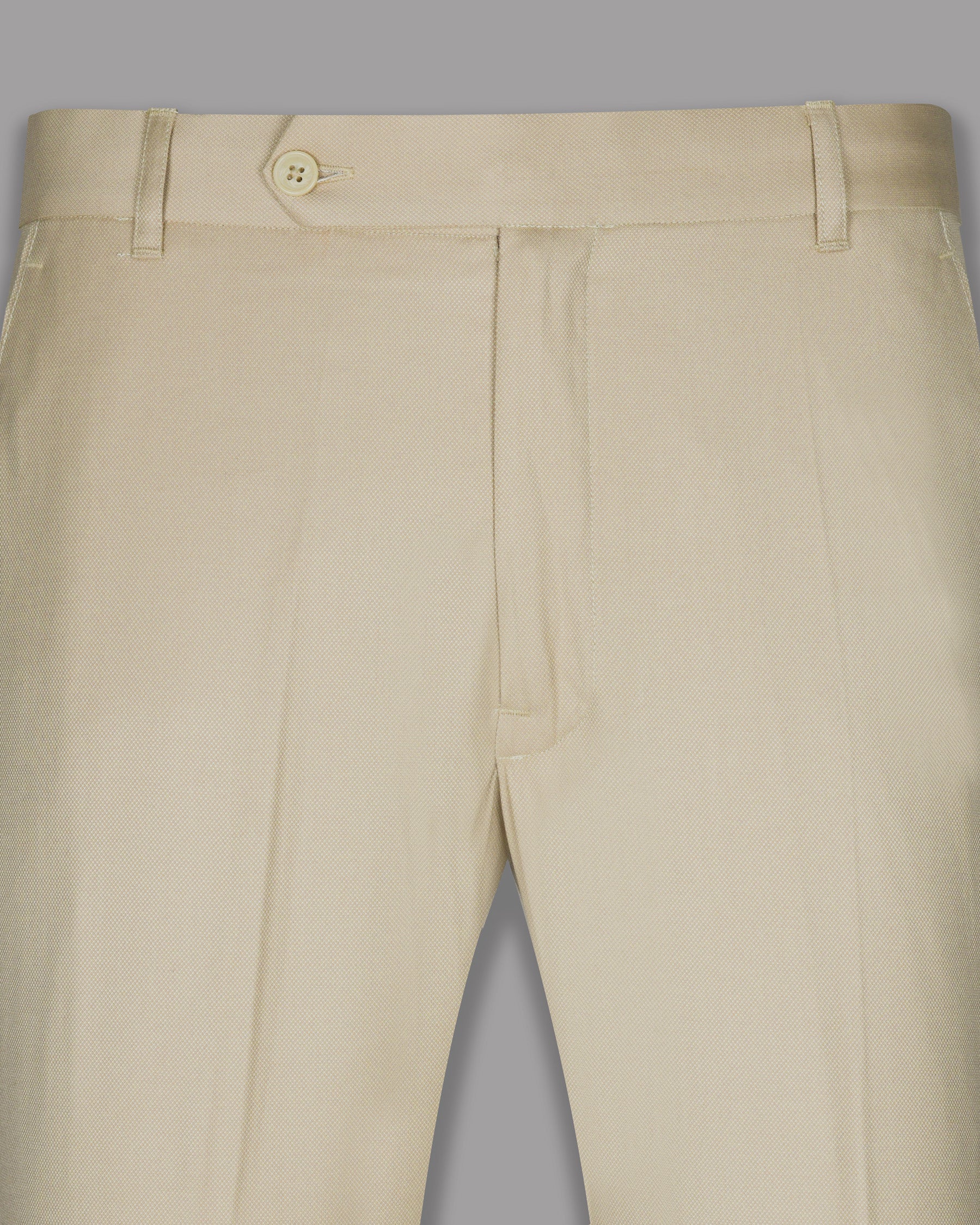 Cream Subtle Textured Wool Rich Tweed Pant T766-28, T766-30, T766-34, T766-36, T766-40, T766-42, T766-44, T766-38, T766-32