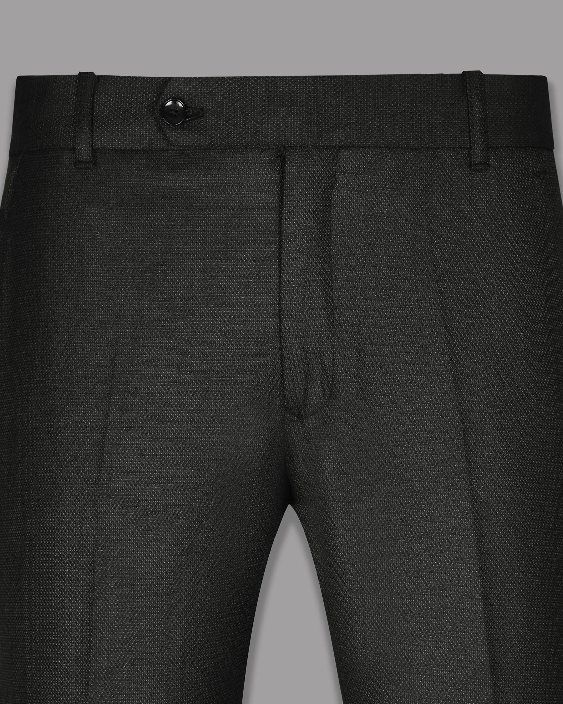 Jade Black with Subtle Grey texture Wool-Silk blend Pant T808-42, T808-32, T808-38, T808-40, T808-44, T808-28, T808-36, T808-30, T808-34