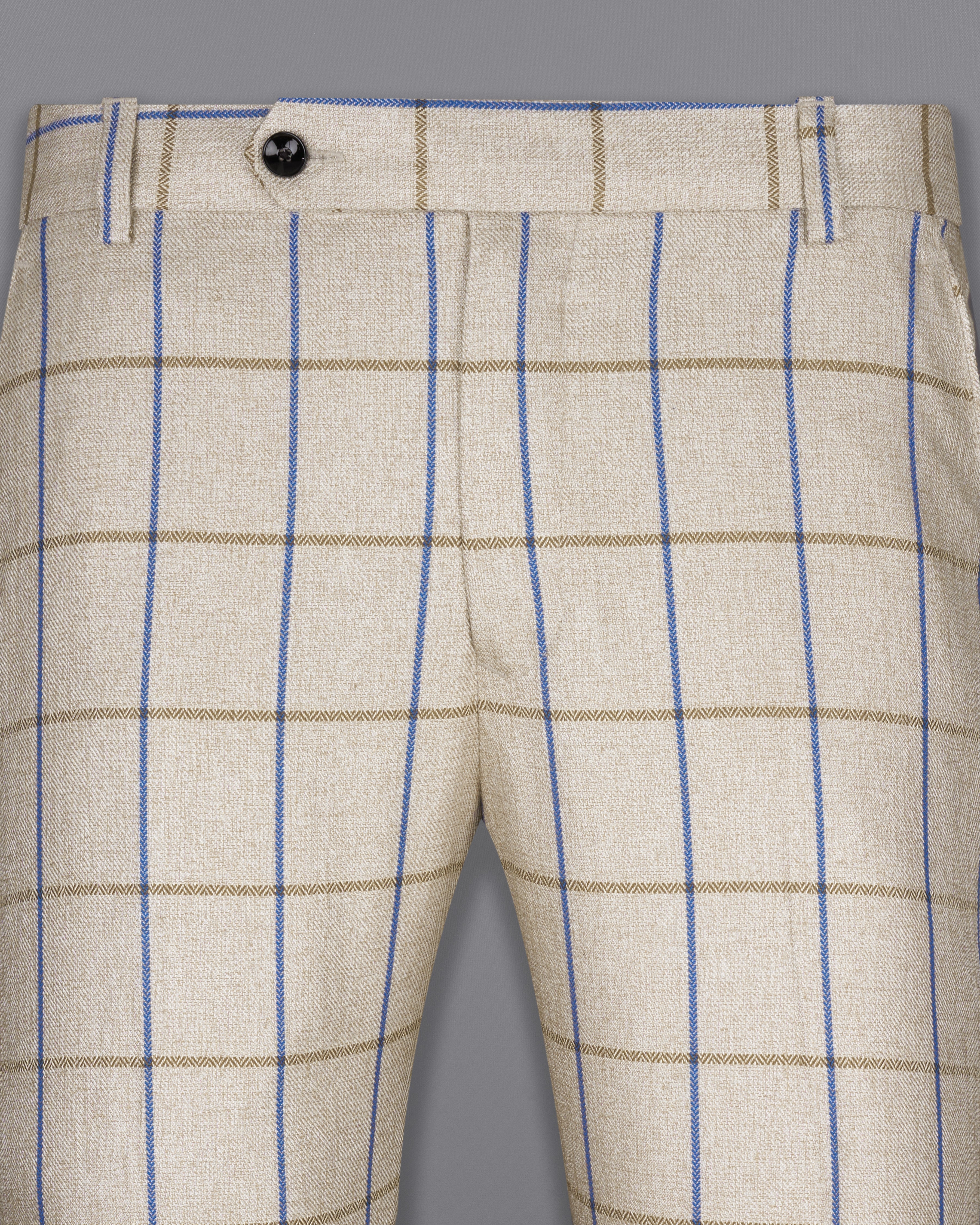 Coriander Cream Windowpane Double Breasted Trench Coat With Pants TCPT2308-D74-36, TCPT2308-D74-38, TCPT2308-D74-40, TCPT2308-D74-42, TCPT2308-D74-44, TCPT2308-D74-46, TCPT2308-D74-48, TCPT2308-D74-50, TCPT2308-D74-52, TCPT2308-D74-54, TCPT2308-D74-56, TCPT2308-D74-58, TCPT2308-D74-60