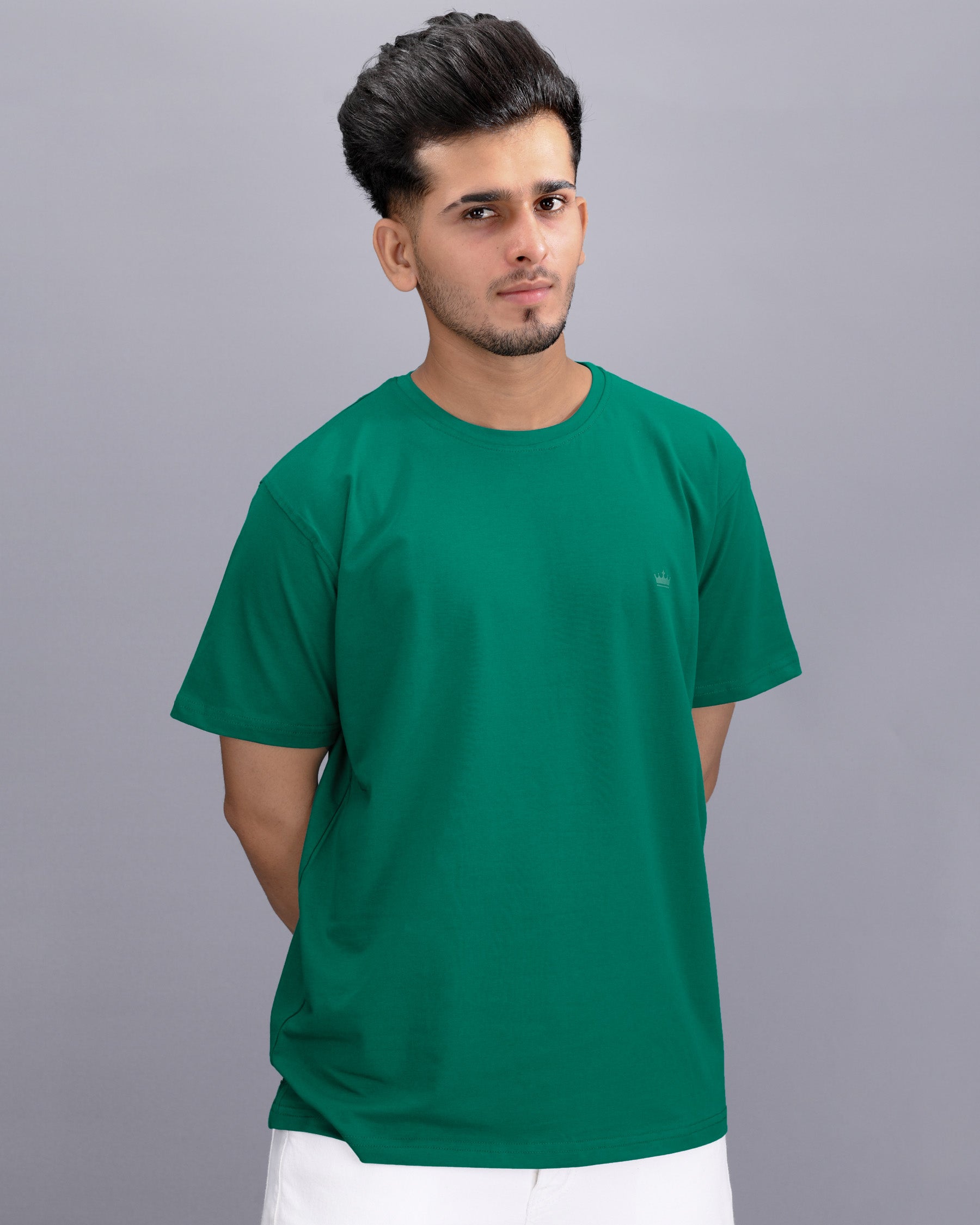 Sacramento Green Half Sleeves Super Soft Premium Round Neck Cotton