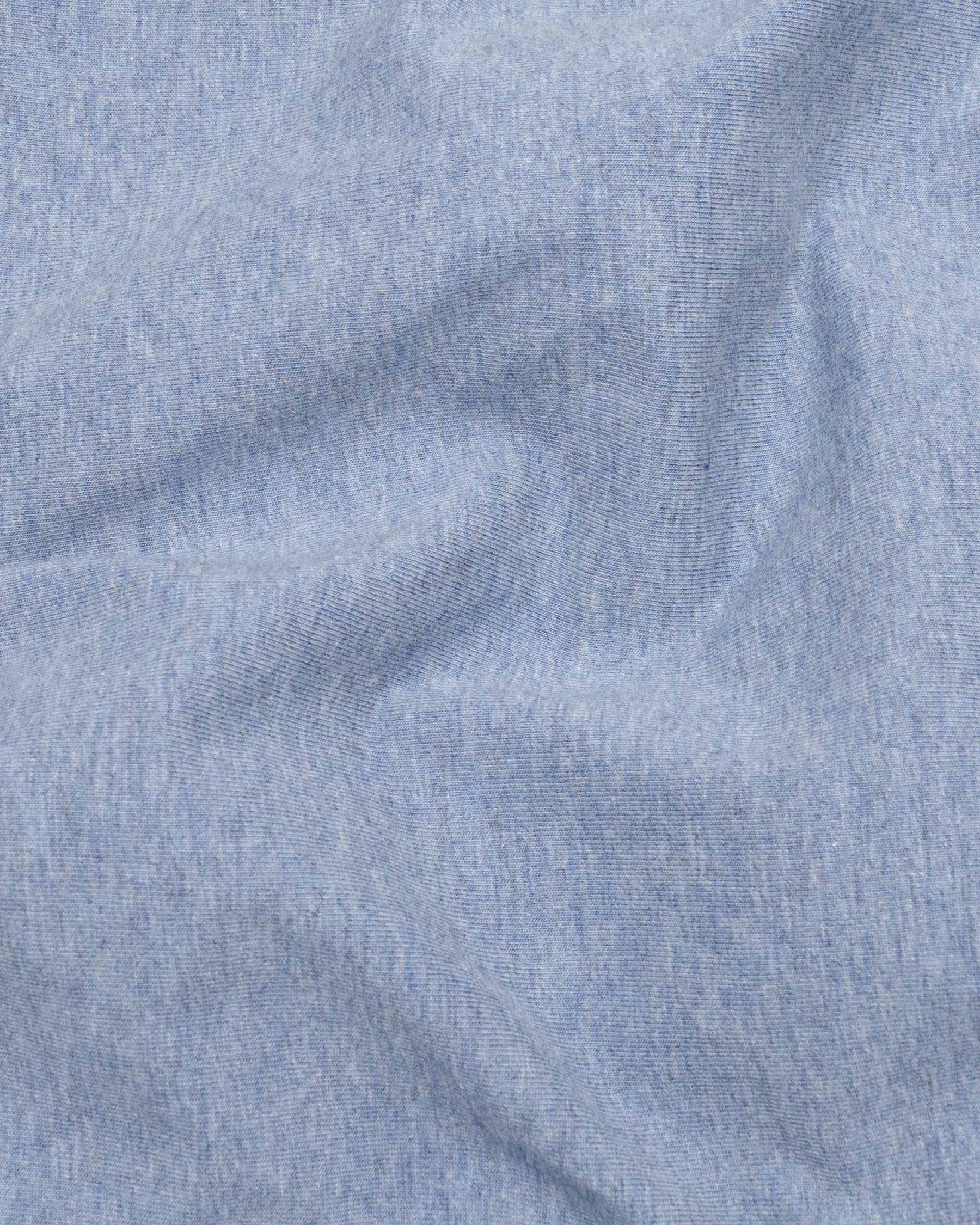 Cadet Blue with subtle Grey Slubbed Premium Cotton T-Shirt