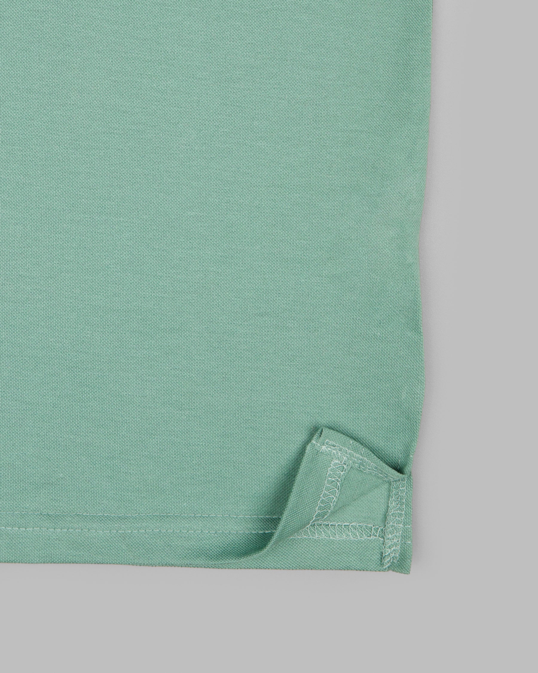 Shadow Green Super Soft Organic Cotton Mercerised Pique Polo