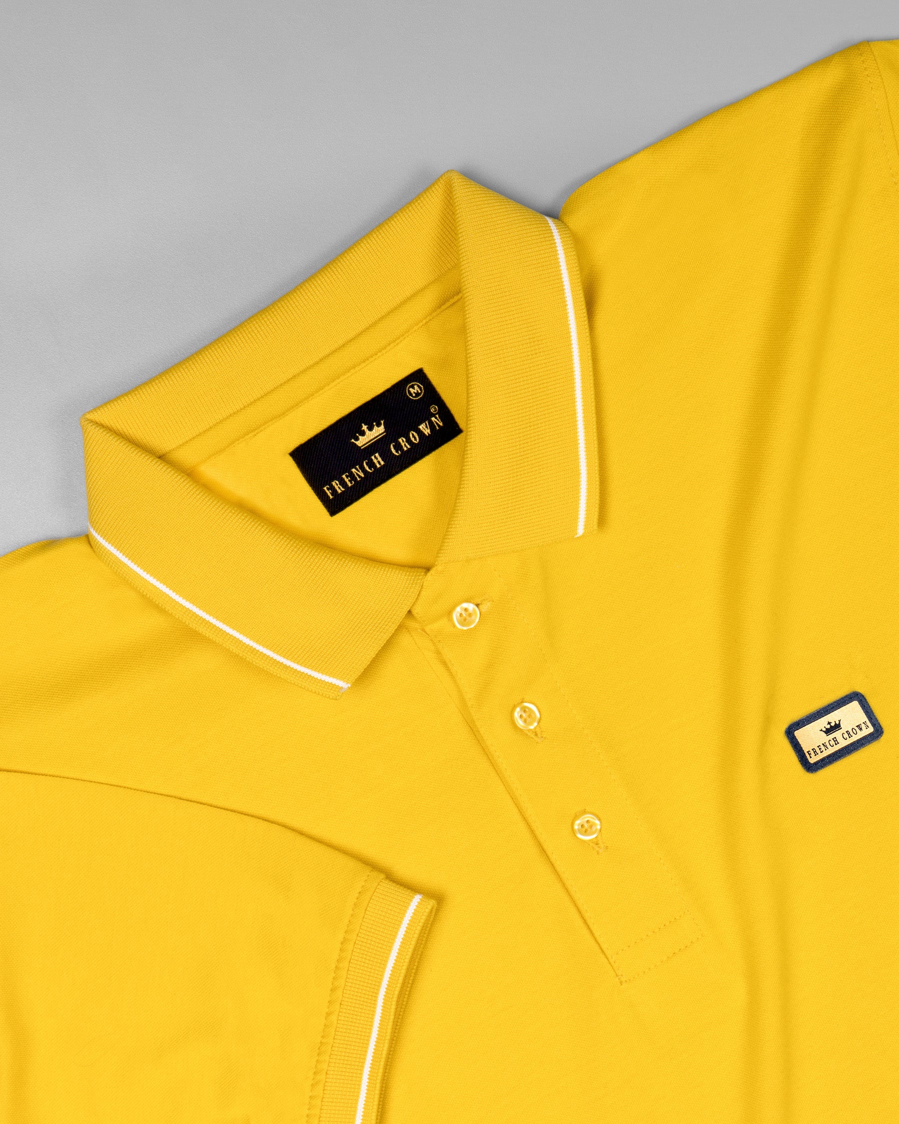 Lightning Yellow Super Soft Organic Cotton Mercerised Pique Polo