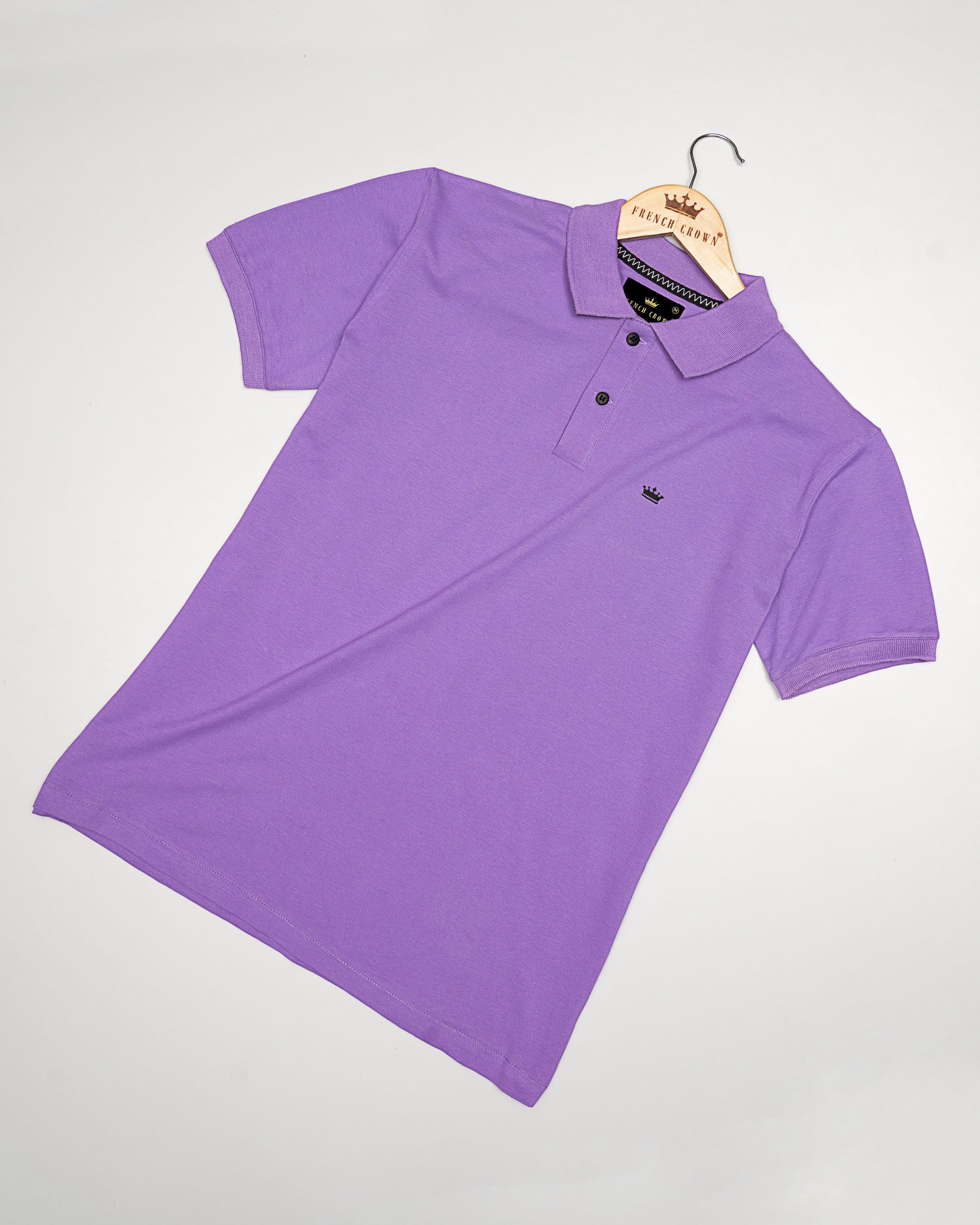 Amethyst Lavender Super Soft Organic Cotton Mercerised Pique Polo