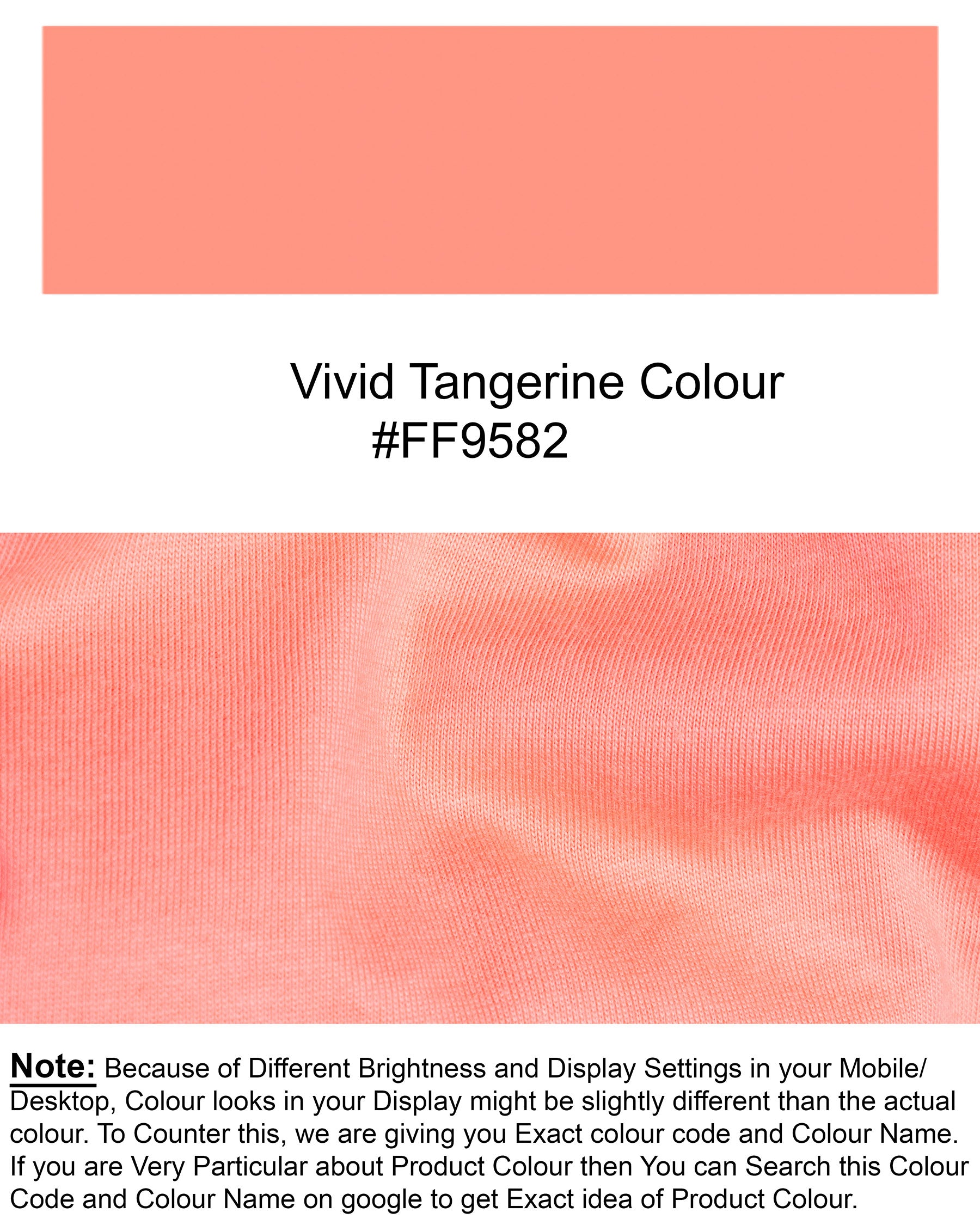 Vivid Tangerine Pink Super Soft Organic Cotton T-Shirt