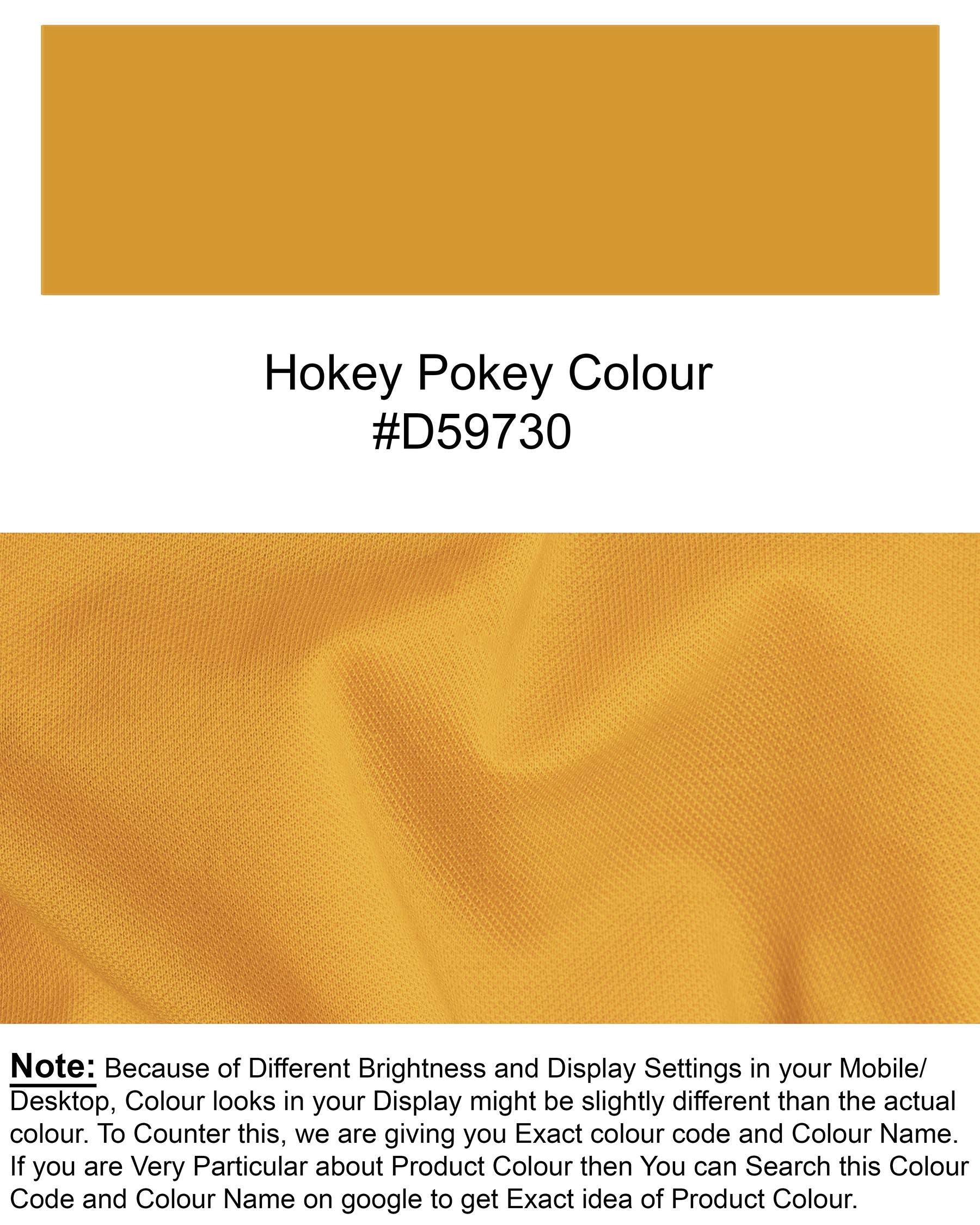 Hokey Pokey yellow Super Soft Premium Cotton Pique Polo TS436-S, TS436-M, TS436-L, TS436-XL, TS436-XXL, TS436-3XL, TS436-4XL