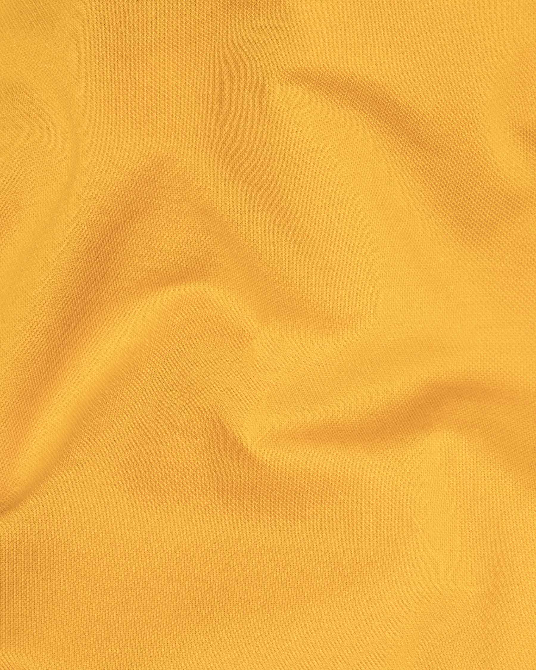 Casablanca Yellow Super Soft Premium Cotton Pique Polo TS438-S, TS438-M, TS438-L, TS438-XL, TS438-XXL, TS438-3XL, TS438-4XL