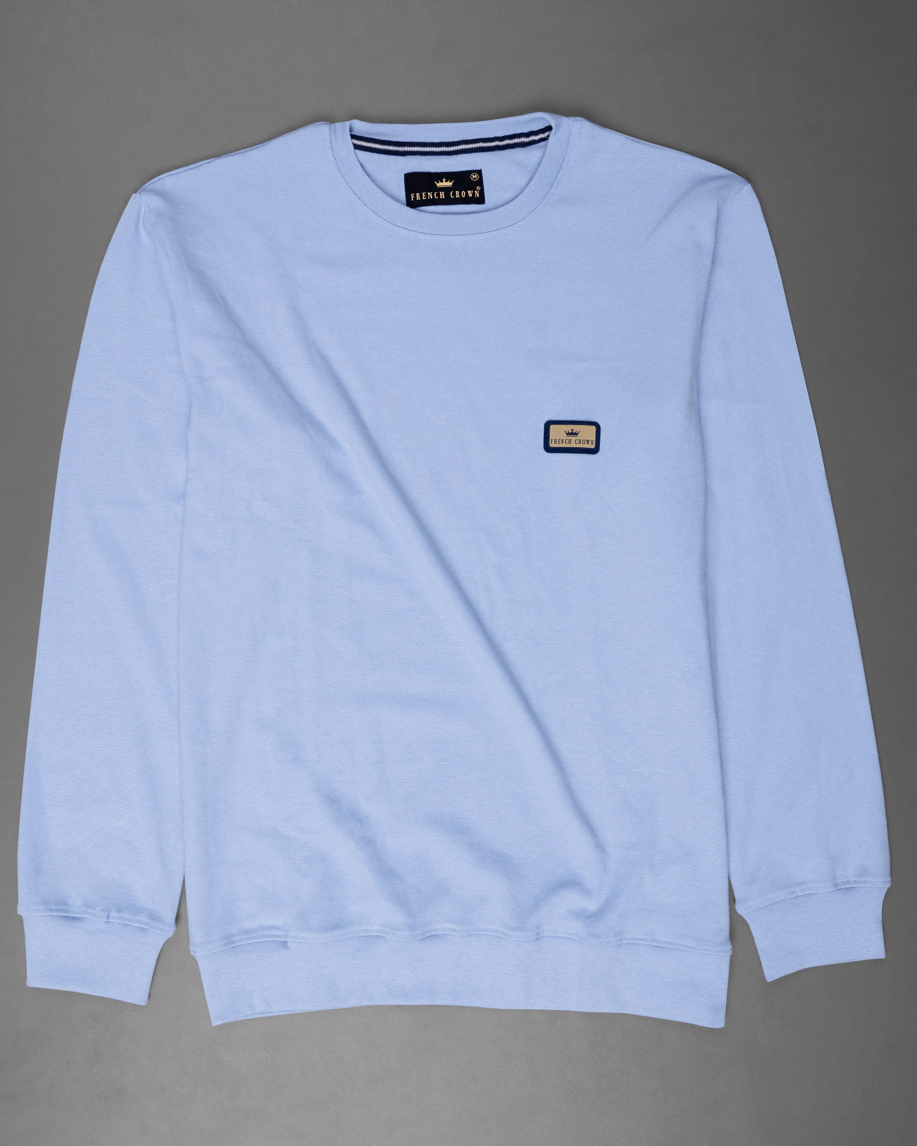 Spindle Blue Full Sleeve Premium Cotton Jersey Sweatshirt TS445-S, TS445-M, TS445-L, TS445-XL, TS445-XXL