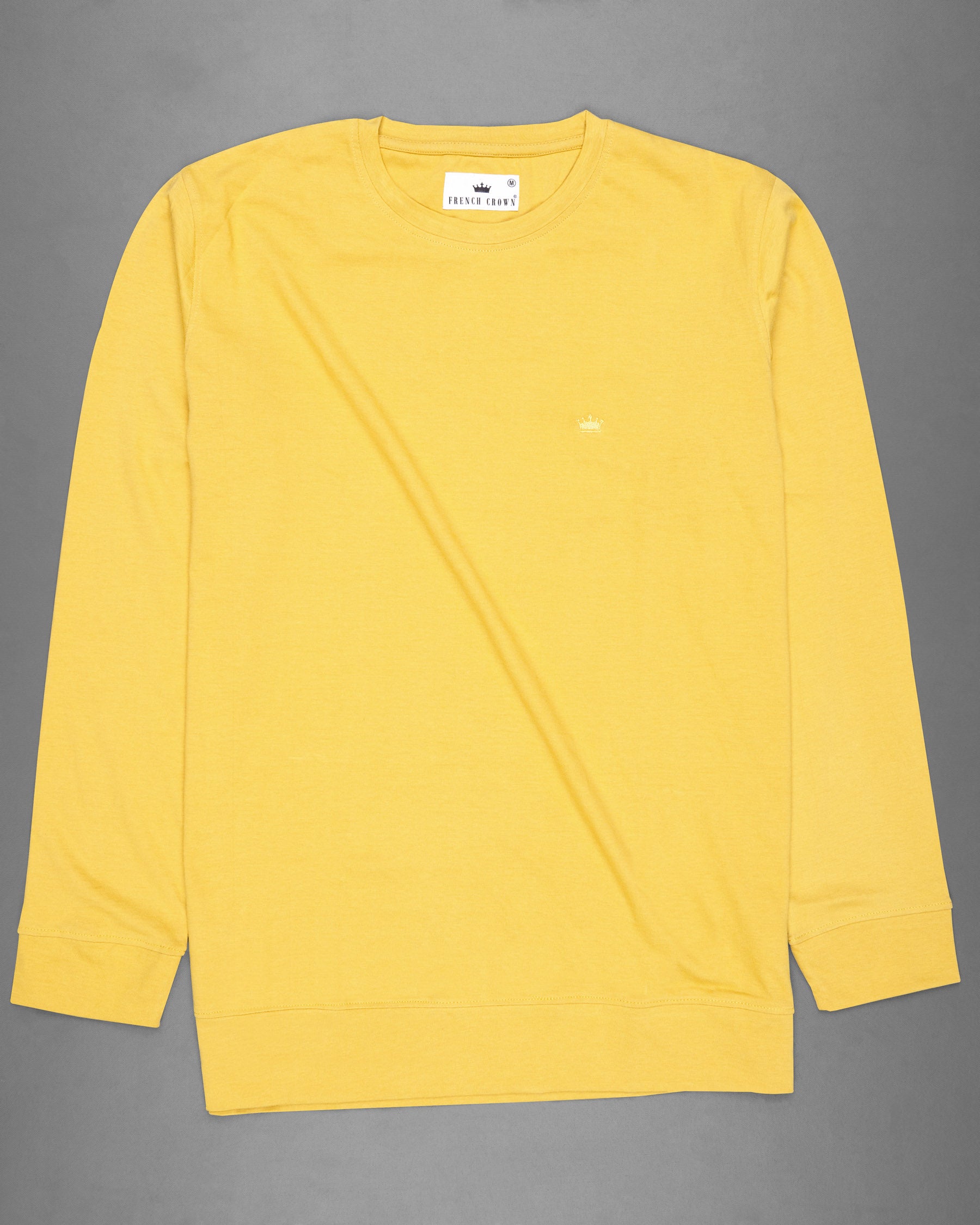 Goldenrod Yellow Full Sleeve Premium Cotton Jersey Sweatshirt TS459-S, TS459-M, TS459-L, TS459-XL, TS459-XXL