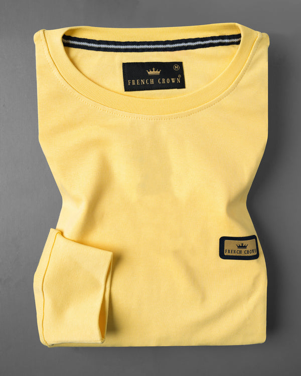 Sweet Corn Yellow Full Sleeve Premium Cotton Jersey Sweatshirt TS480-S, TS480-M, TS480-L, TS480-XL, TS480-XXL
