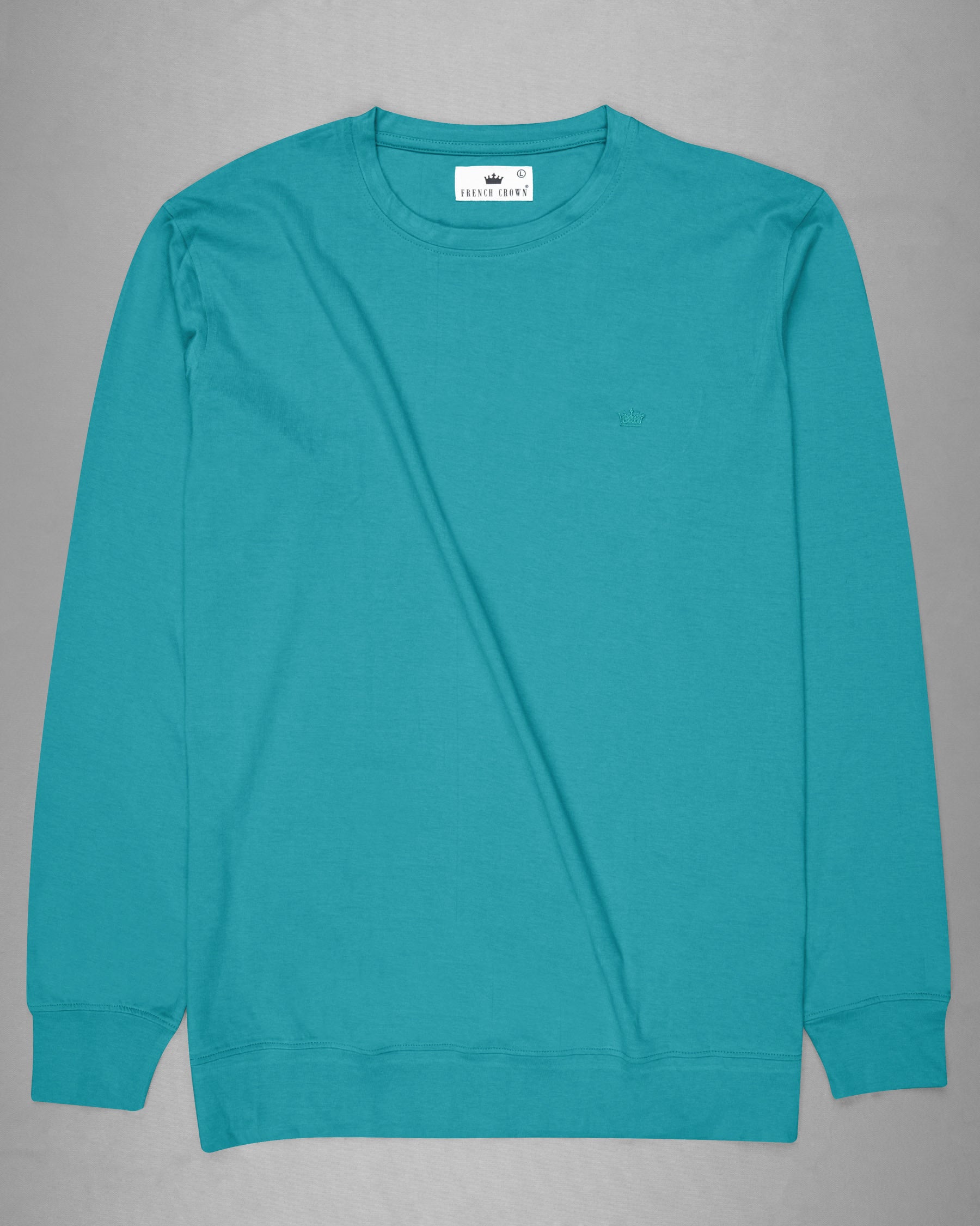 Blue Chill Full Sleeve Premium Cotton Jersey Sweatshirt TS497-S, TS497-M, TS497-L, TS497-XL, TS497-XXL