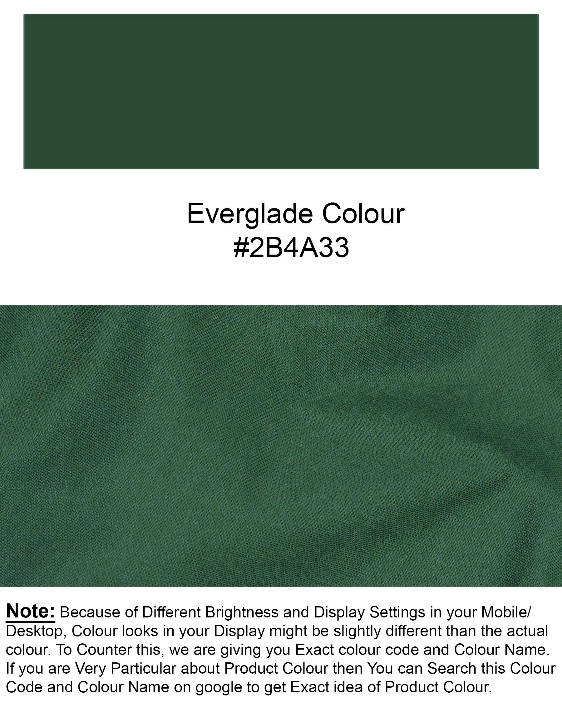 Everglade Green Super Soft Organic Pique Polo TS506-S, TS506-M, TS506-L, TS506-XL, TS506-XXL