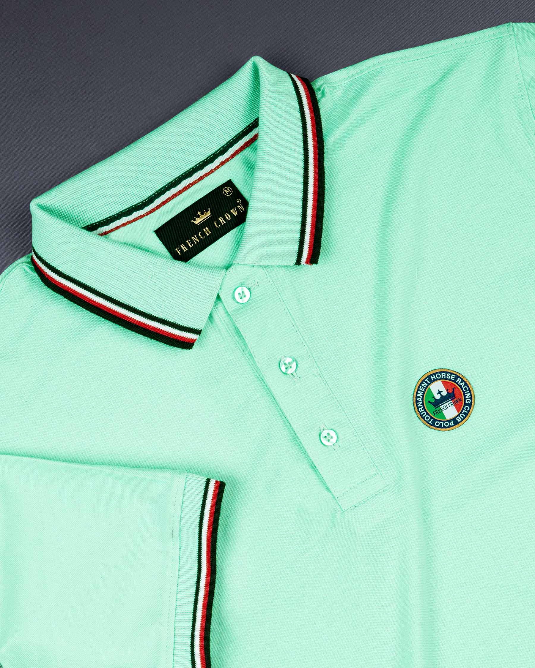 Mint Green Super Soft Organic Pique Polo T-Shirt TS540-S, TS540-M, TS540-L, TS540-XL, TS540-XXL