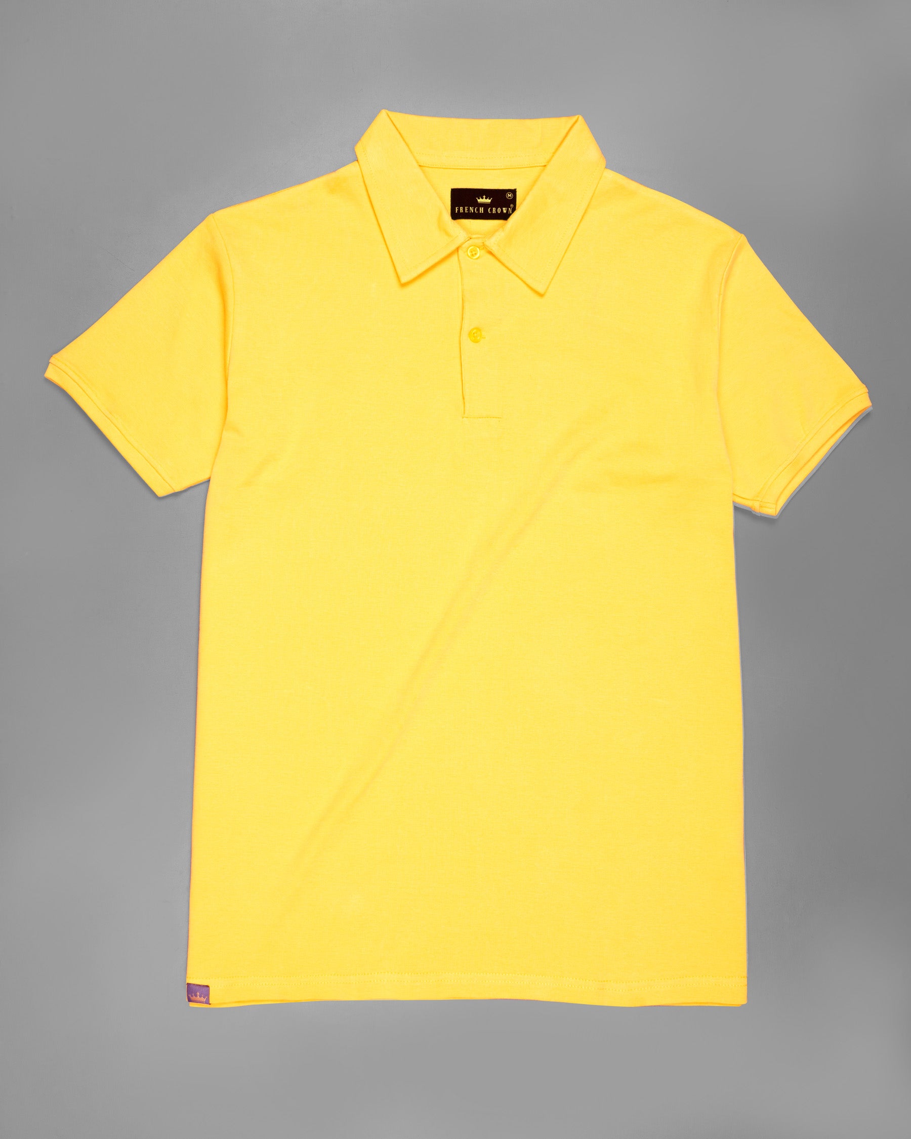 Marigold Yellow Pique Premium Cotton Polo TS548-S, TS548-M, TS548-L, TS548-XL, TS548-XXL, TS548-3XL, TS548-4XL