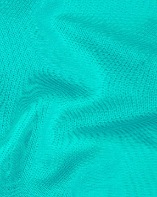 Bright Turquoise Pique Premium Cotton Polo TS554-S, TS554-M, TS554-L, TS554-XL, TS554-XXL, TS554-3XL, TS554-4XL