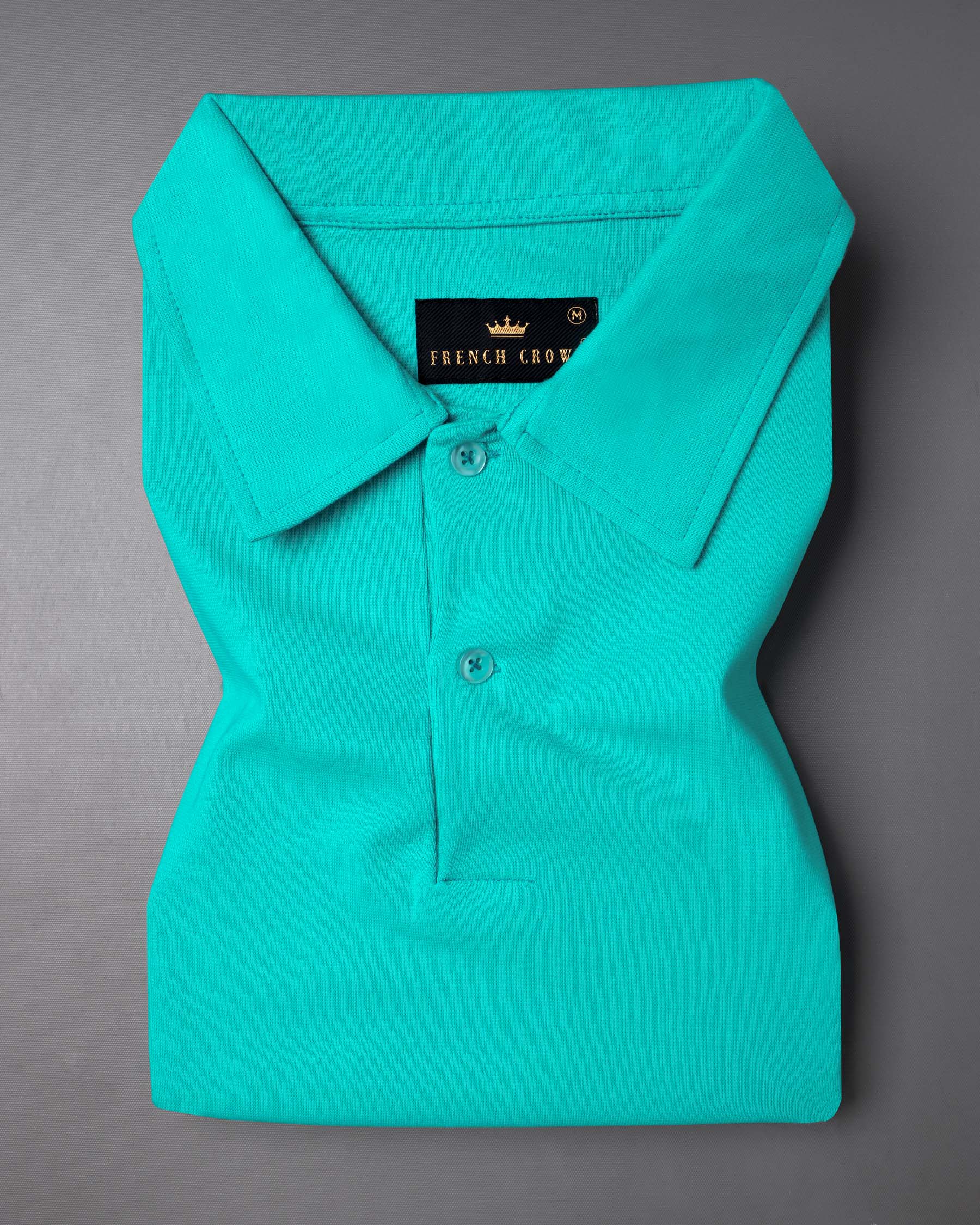 Bright Turquoise Pique Premium Cotton Polo TS554-S, TS554-M, TS554-L, TS554-XL, TS554-XXL, TS554-3XL, TS554-4XL