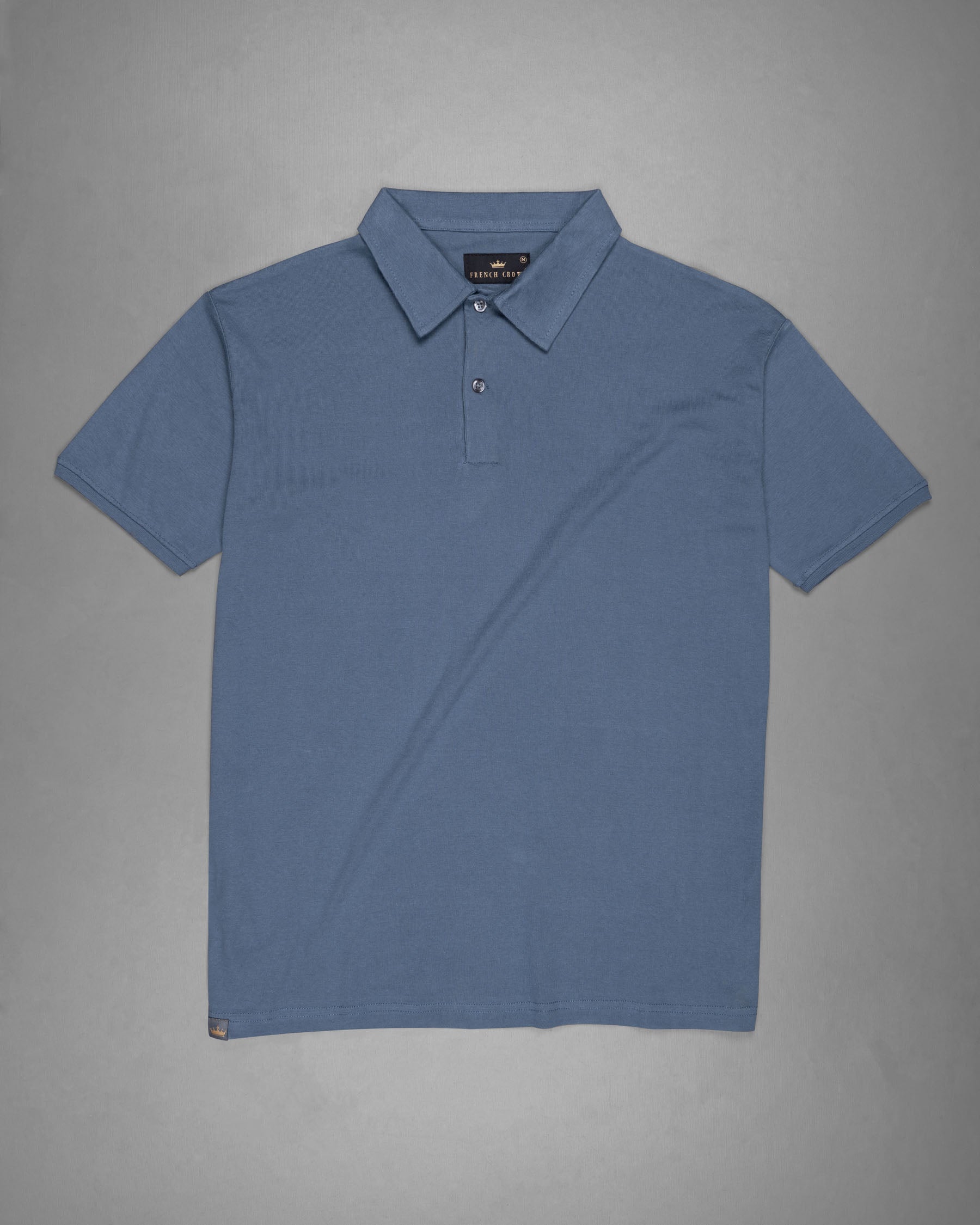 Cadet Blue Pique Premium Cotton Polo TS555-S, TS555-M, TS555-L, TS555-XL, TS555-XXL, TS555-3XL, TS555-4XL