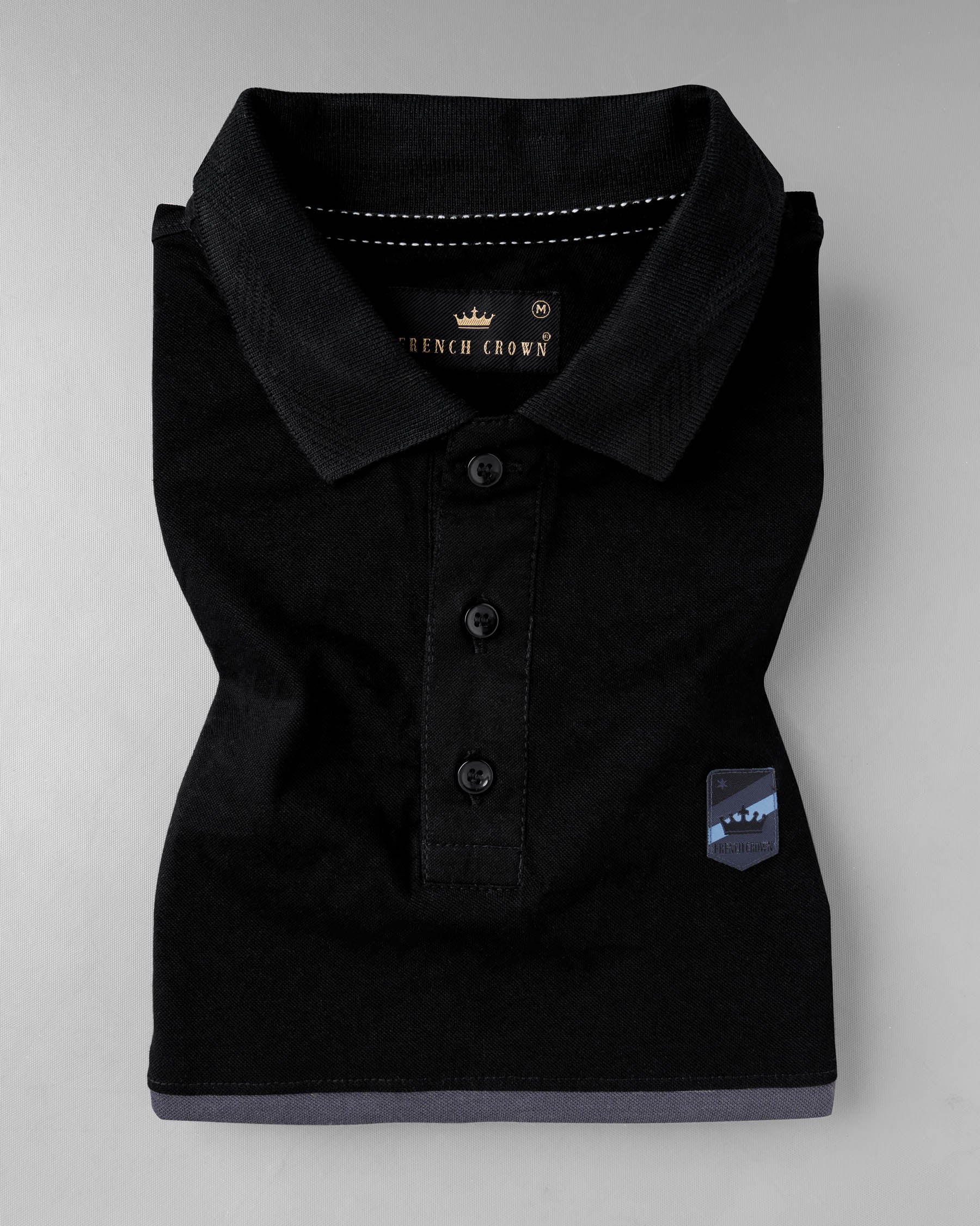 Jade Black and Wenge Grey Super Soft Organic Pique Polo TS561-S, TS561-M, TS561-L, TS561-XL, TS561-XXL, TS561-3XL, TS561-4XL