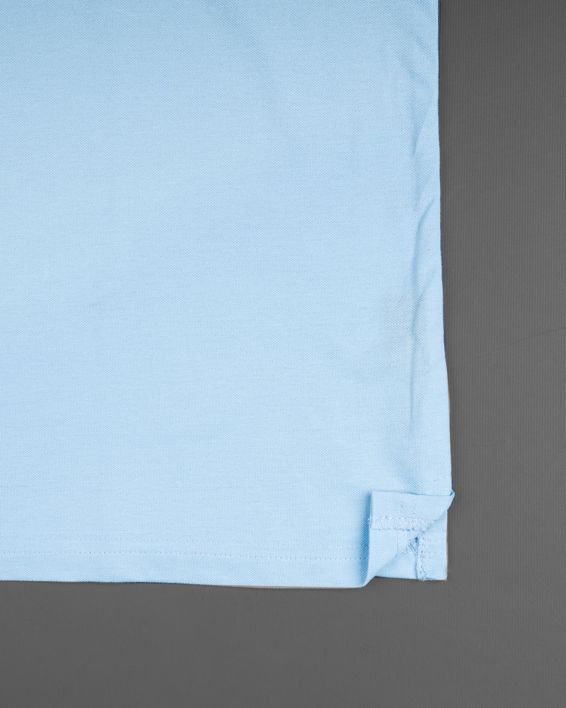 Pale Cerulean Blue Full sleeve Premiums Cotton Pique Polo  TS565-S, TS565-M, TS565-L, TS565-XL, TS565-XXL, TS565-3XL, TS565-4XL