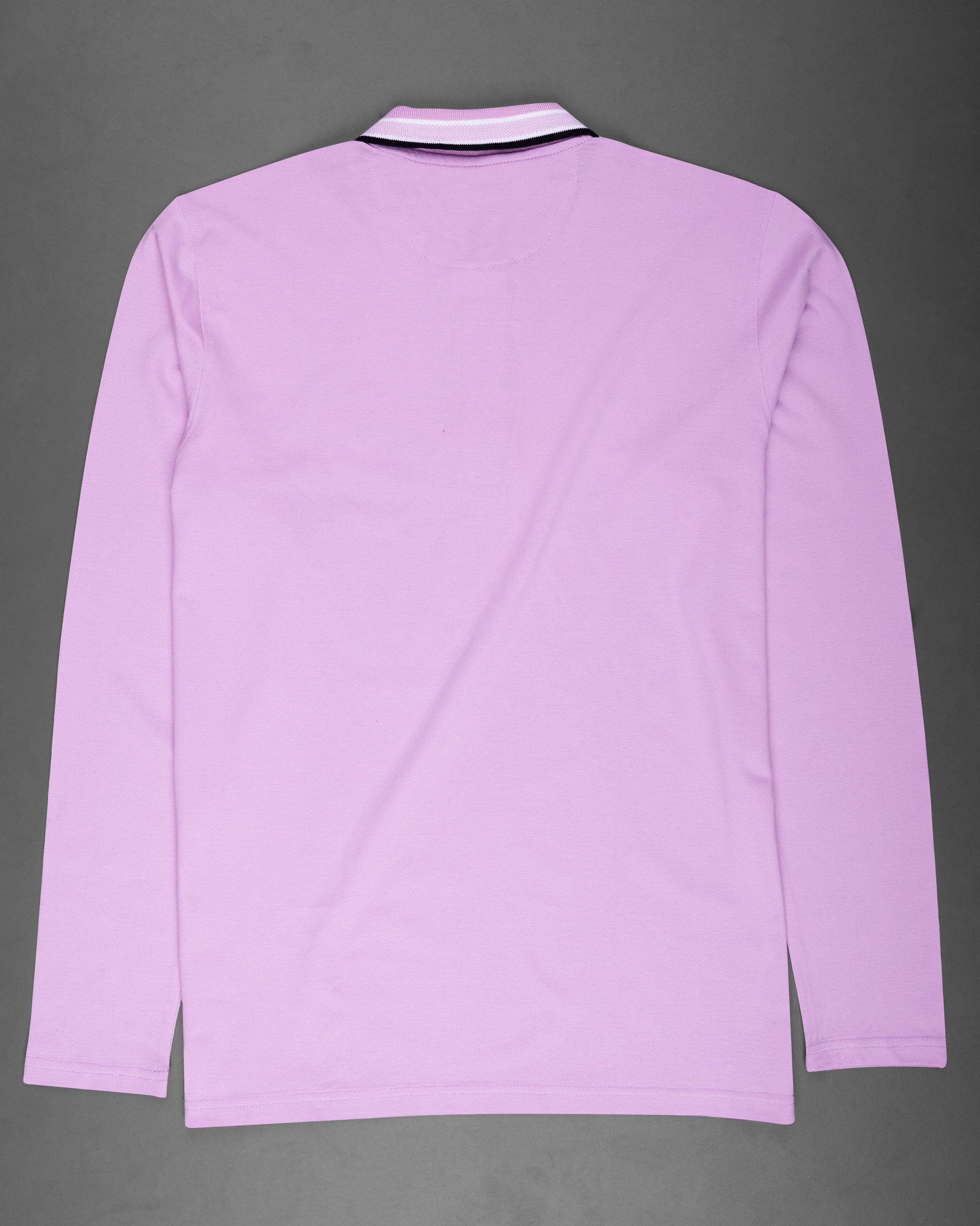 Plum Lilac Full Sleeves Premium Cotton Mercerised Pique Polo TS568-S, TS568-M, TS568-L, TS568-XL, TS568-XXL