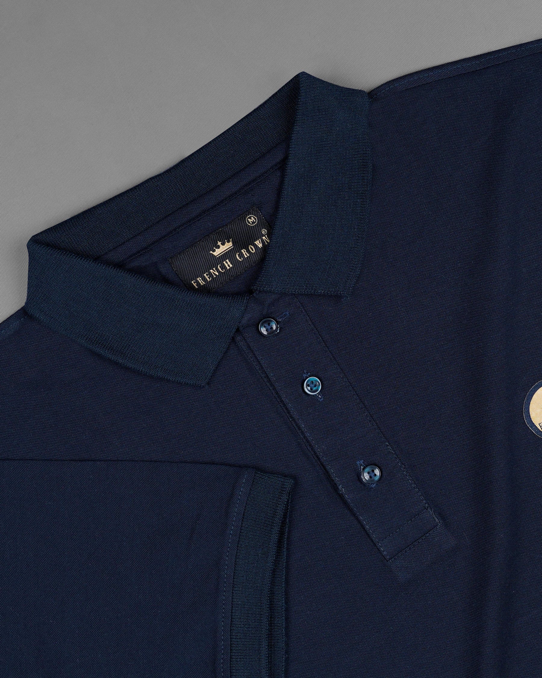 Cinder Blue Organic Cotton Mercerised Pique Polo TS590-S, TS590-M, TS590-L, TS590-XL, TS590-XXL