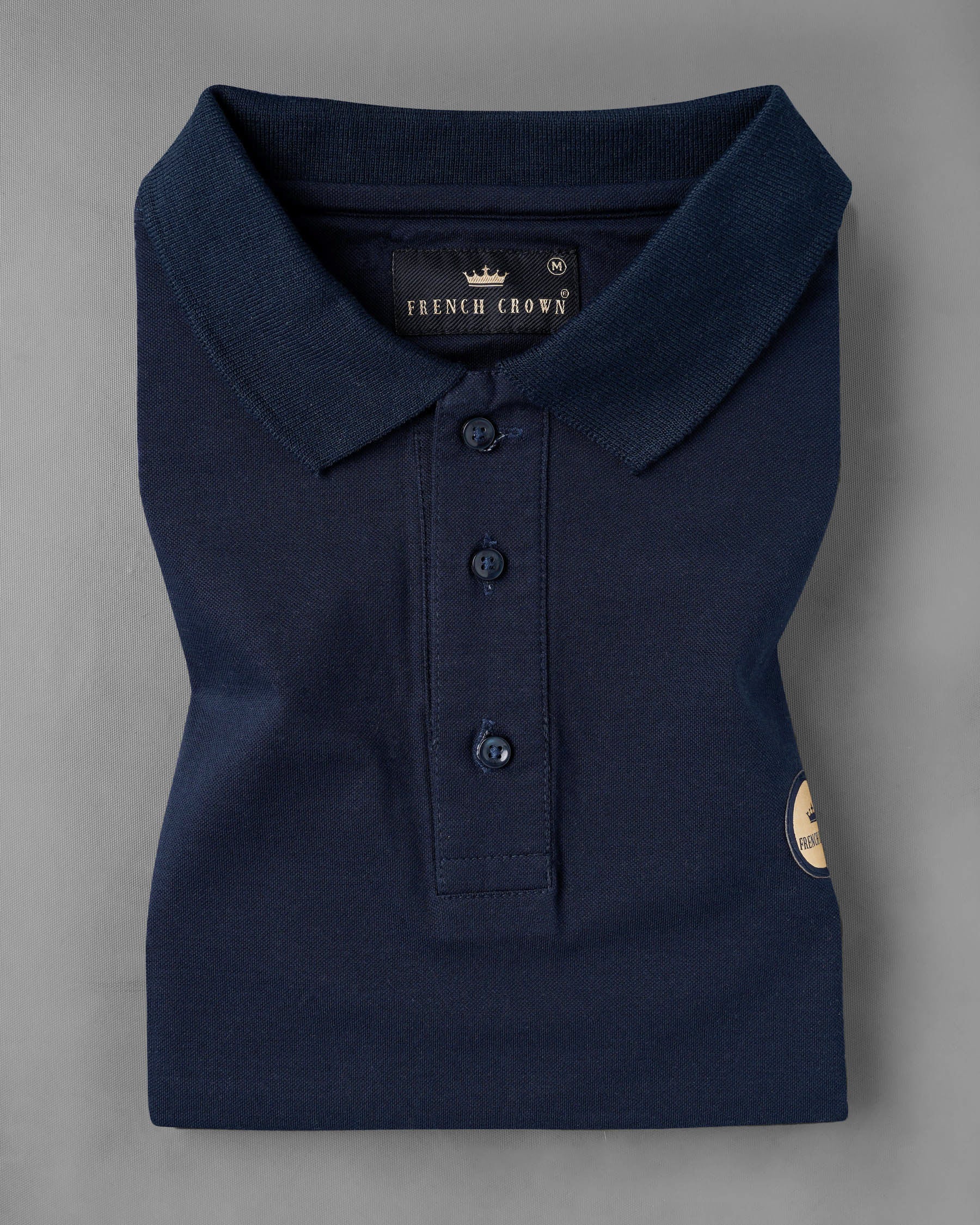 Cinder Blue Organic Cotton Mercerised Pique Polo TS590-S, TS590-M, TS590-L, TS590-XL, TS590-XXL