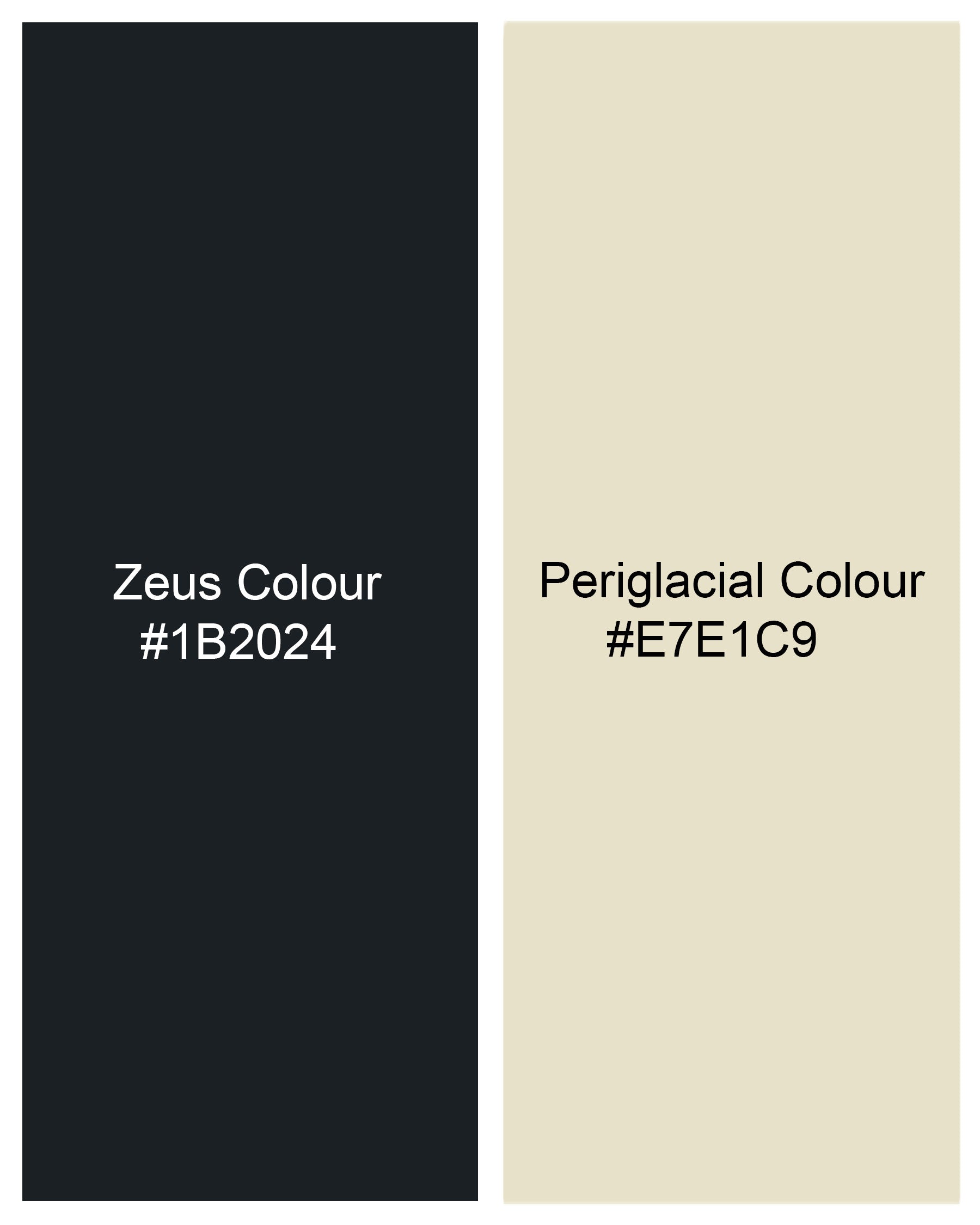 Periglacial Cream with Zeus Black Patch Design Organic Cotton Pique Polo TS598-S, TS598-M, TS598-L, TS598-XL, TS598-XXL, TS598-3XL, TS598-4XL