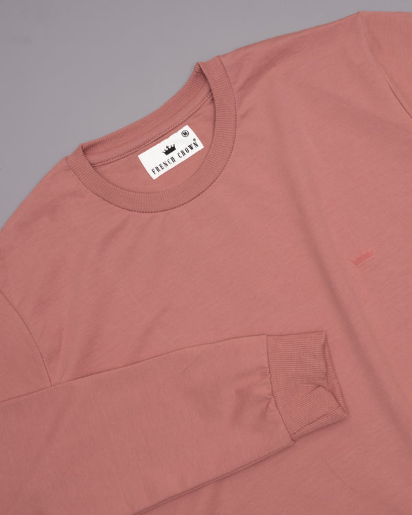 Peach Super Soft Premium Cotton Full Sleeve Sweatshirt TS059-S, TS059-L, TS059-XXL, TS059-XL, TS059-M