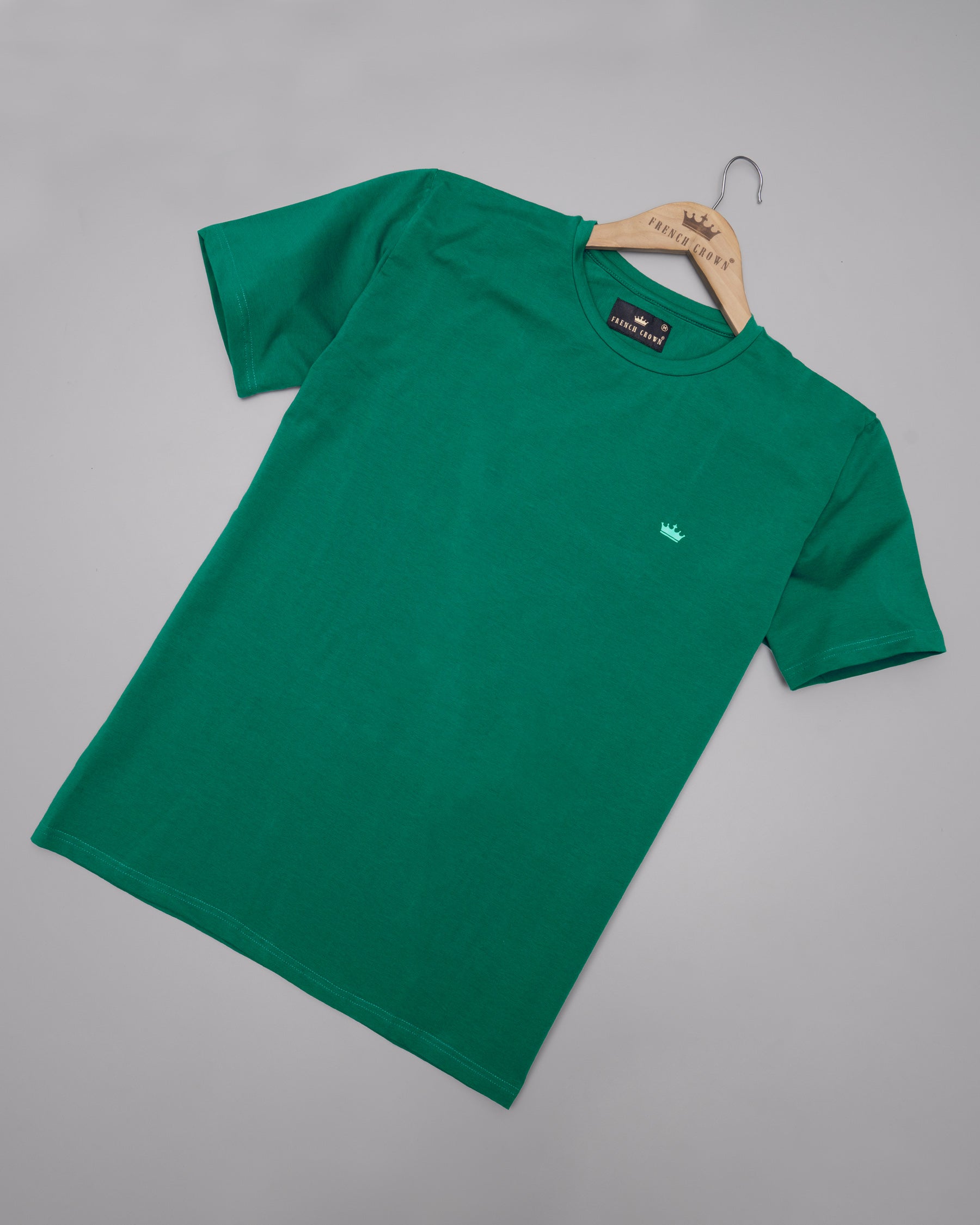 Sacramento Green Half Sleeves Super Soft Premium Round Neck Cotton
