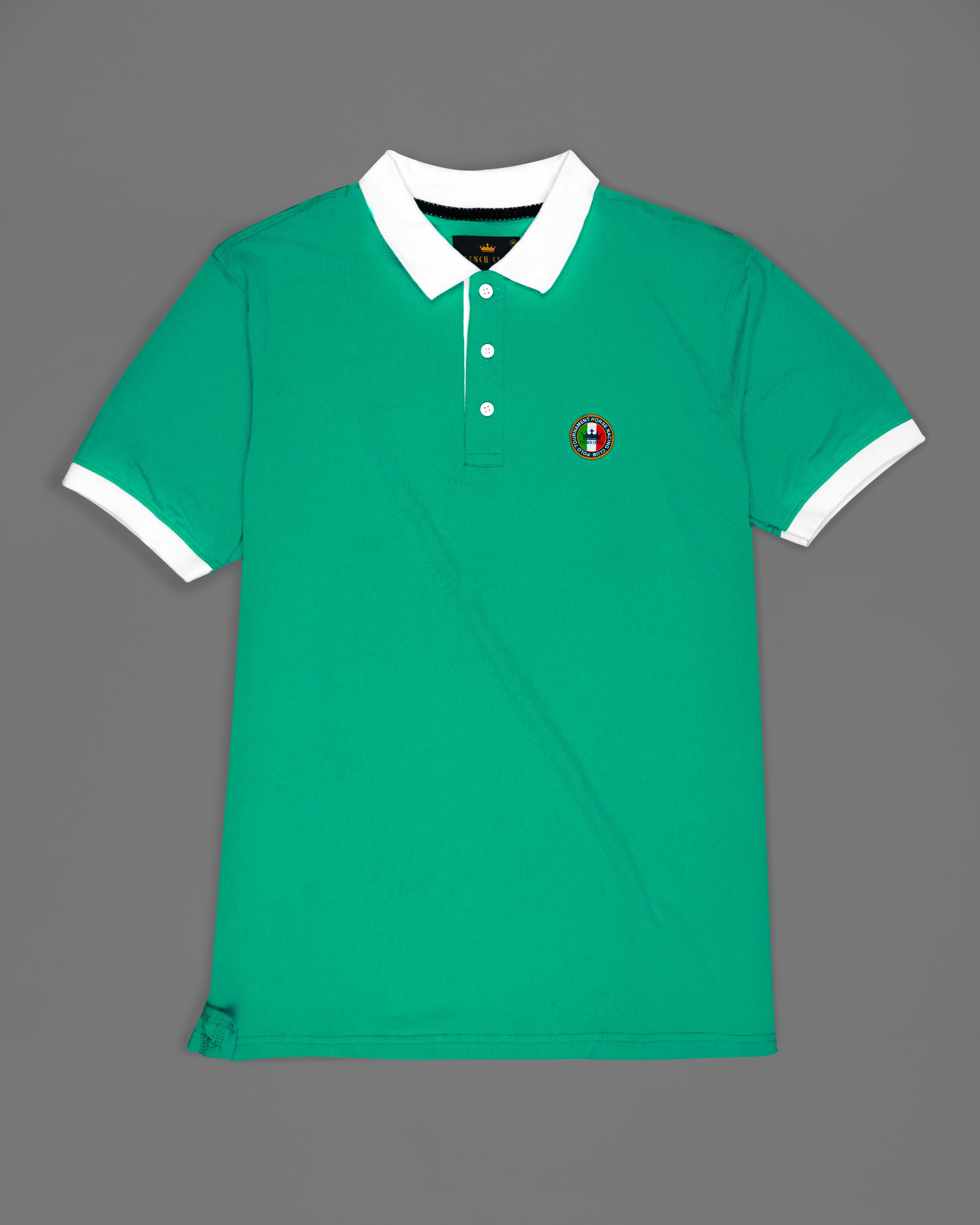 Teal Green Super Soft Organic Pique Polo TS614-S, TS614-M, TS614-L, TS614-XL, TS614-XXL, TS614-3XL, TS614-4XL