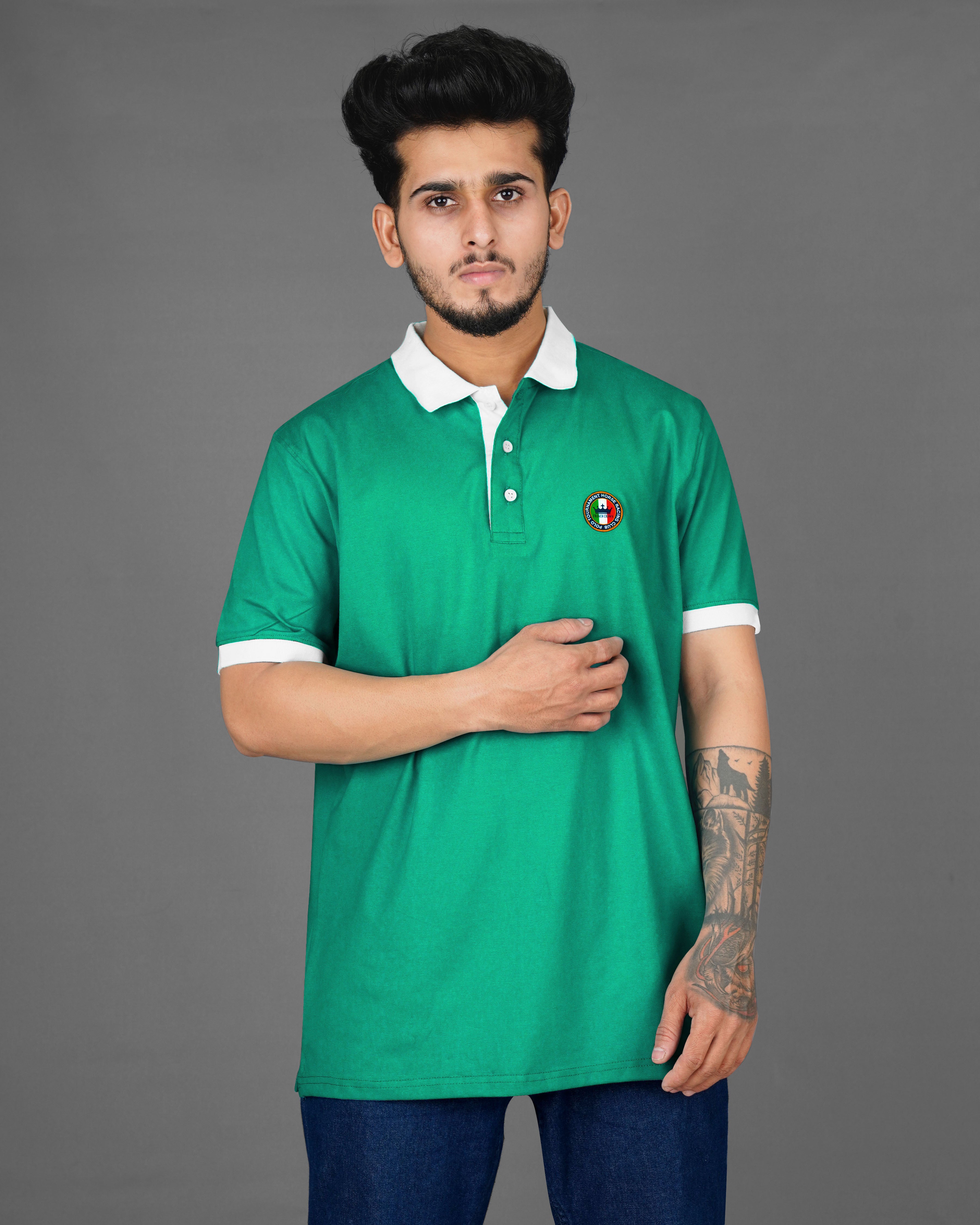 Teal Green Super Soft Organic Pique Polo TS614-S, TS614-M, TS614-L, TS614-XL, TS614-XXL, TS614-3XL, TS614-4XL