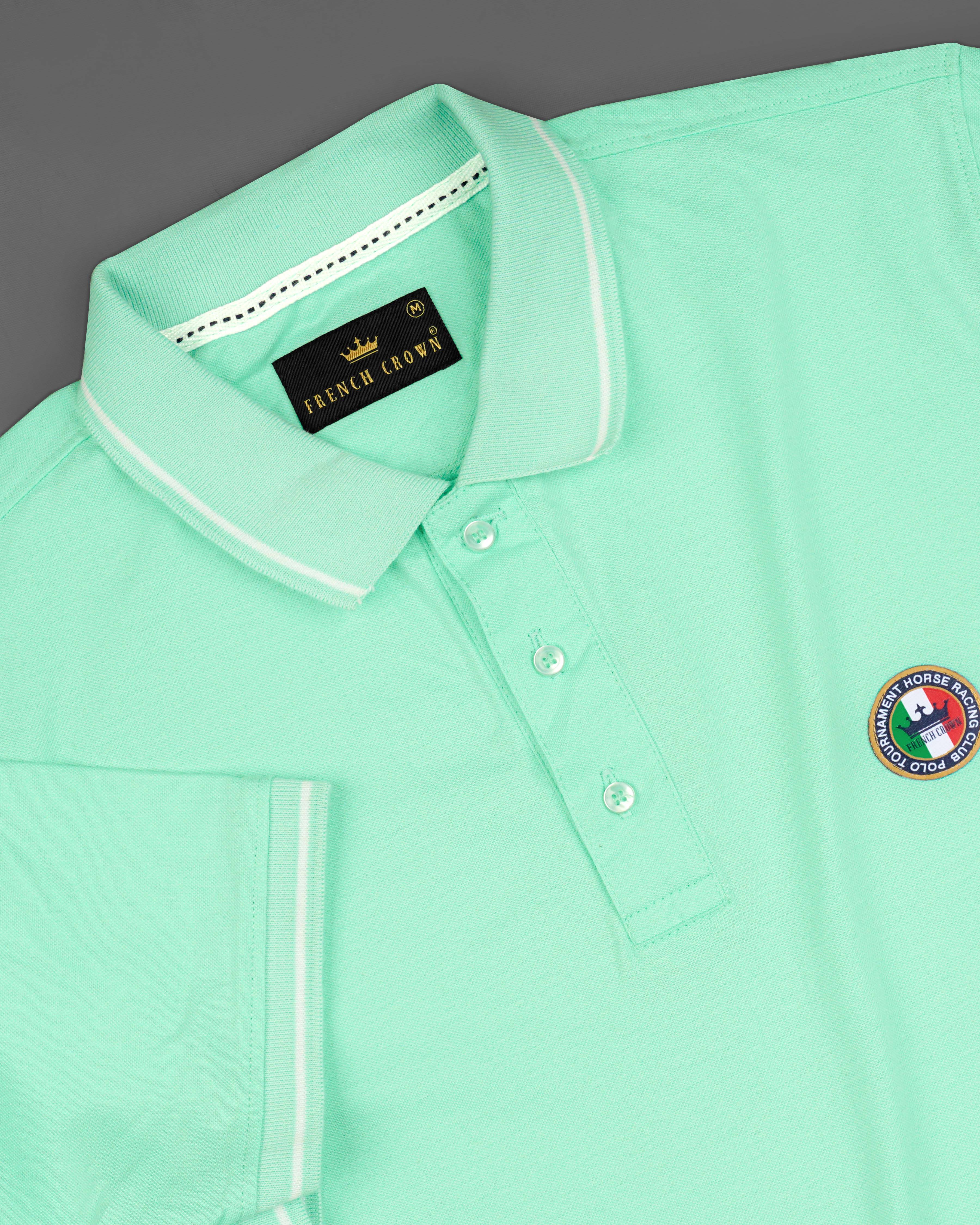 Magin Mint Green Super Soft Organic Pique Polo TS615-S, TS615-M, TS615-L, TS615-XL, TS615-XXL, TS615-3XL, TS615-4XL