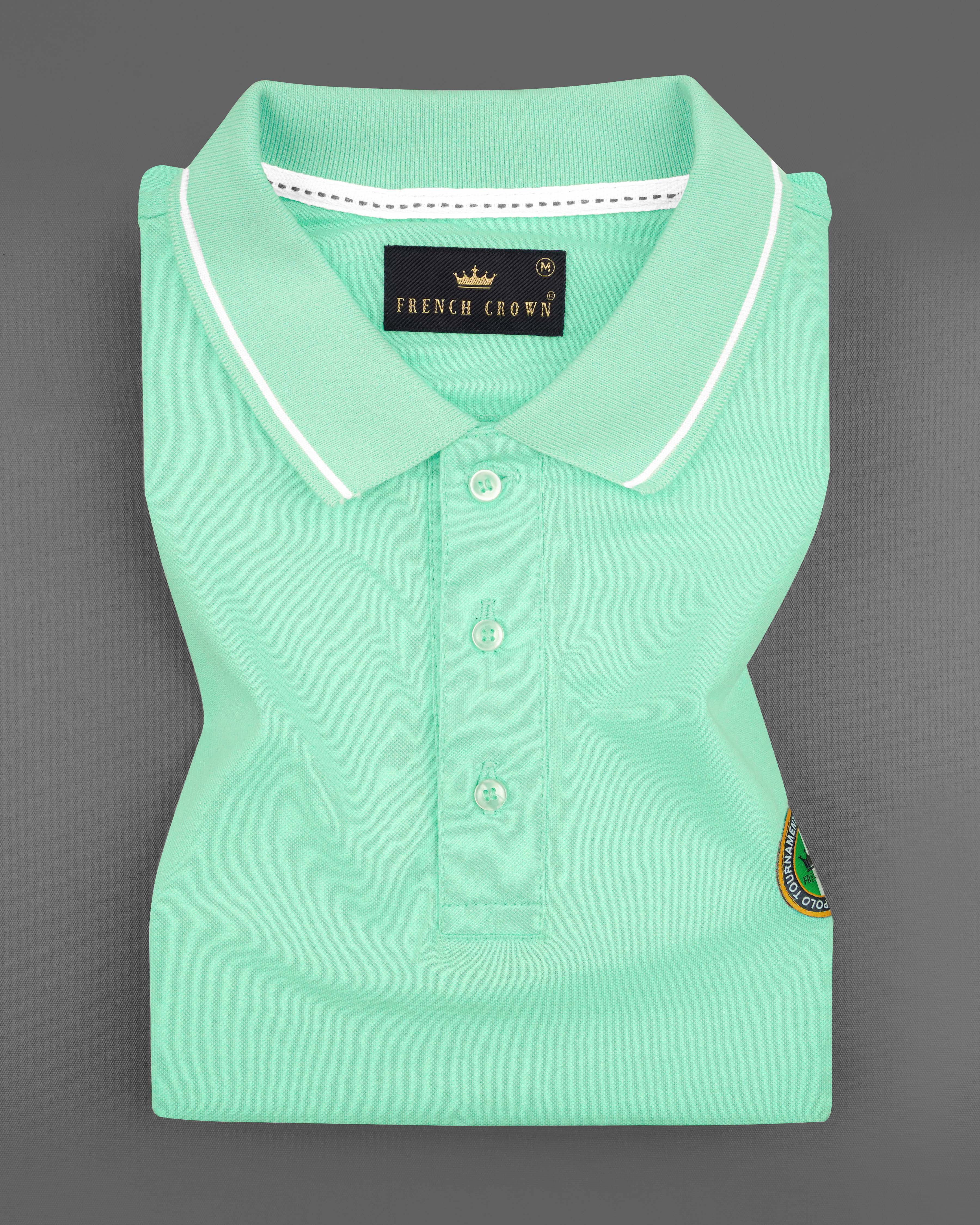 Magin Mint Green Super Soft Organic Pique Polo TS615-S, TS615-M, TS615-L, TS615-XL, TS615-XXL, TS615-3XL, TS615-4XL