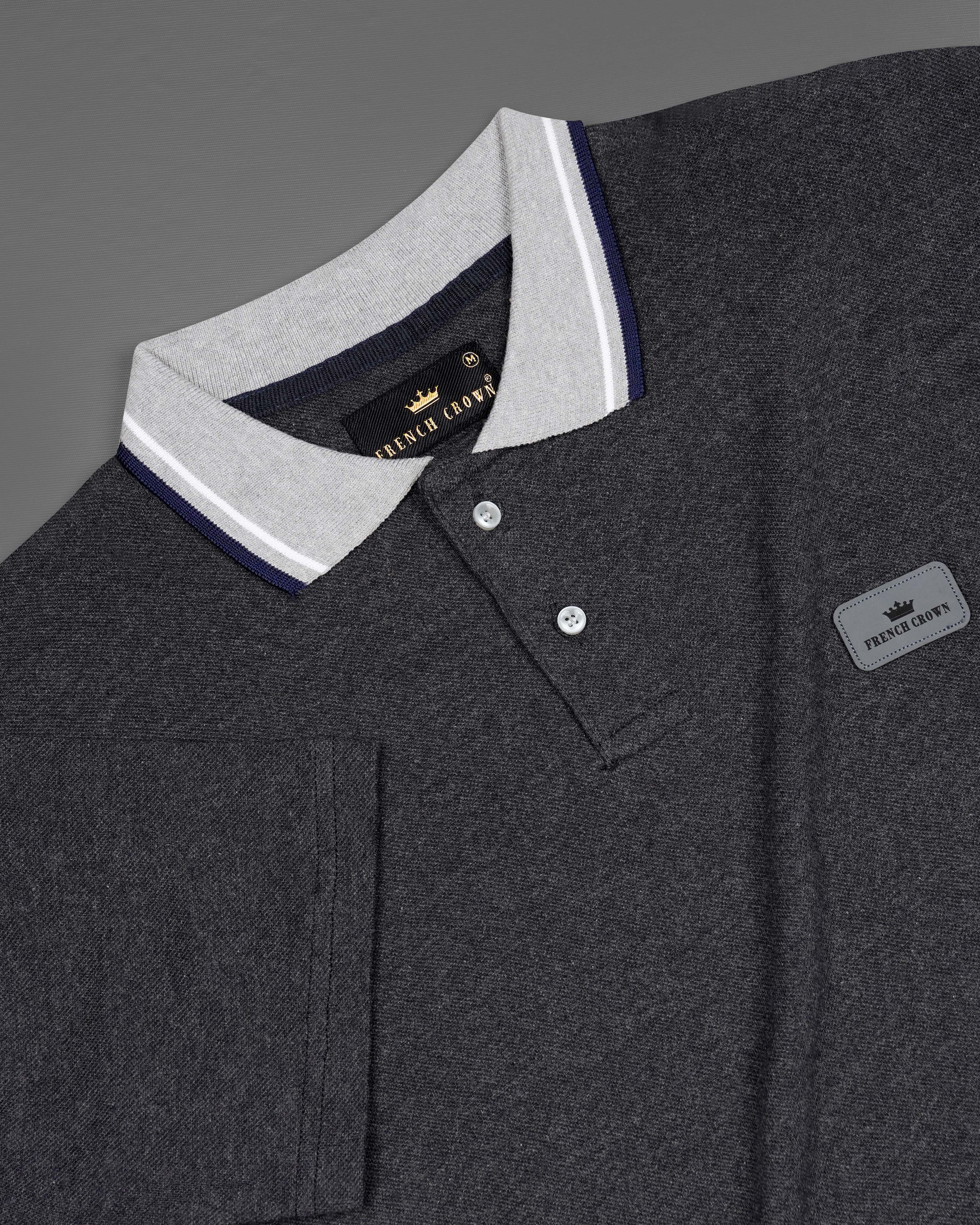 Tuatara Gray Super Soft Organic Cotton Mercerised Pique Polo TS619-S, TS619-M, TS619-L, TS619-XL, TS619-XXL