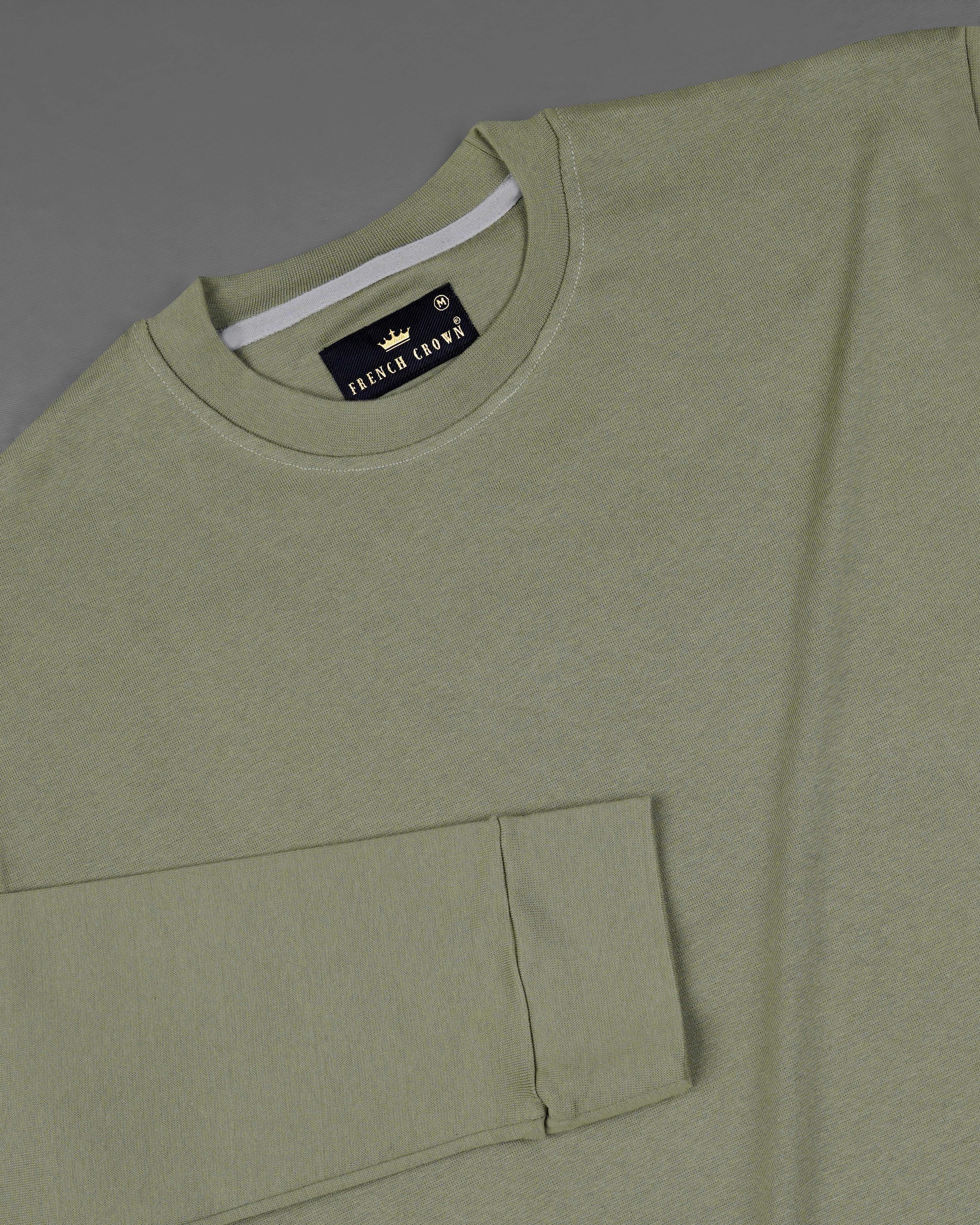 Shadow Green Full Sleeve Premium Cotton Jersey Sweatshirt TS632-S, TS632-M, TS632-L, TS632-XL, TS632-XXL