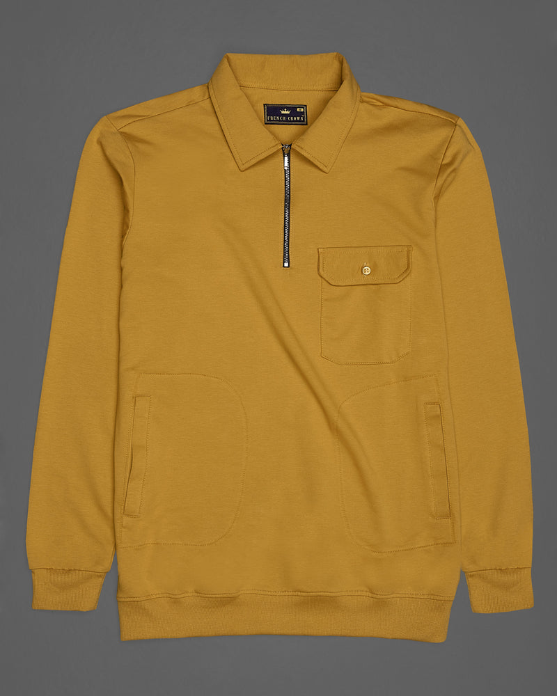 Premium Cotton Long Sleeve Polo Shirt