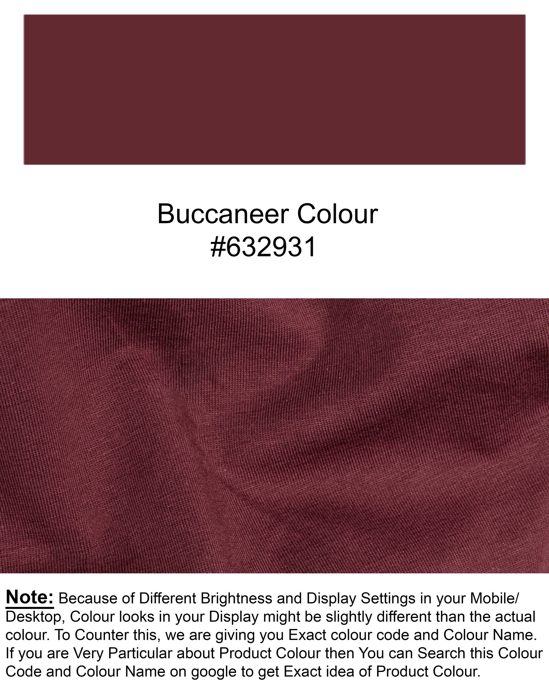 Burgandy Super Soft Premium Organic Cotton T-shirt