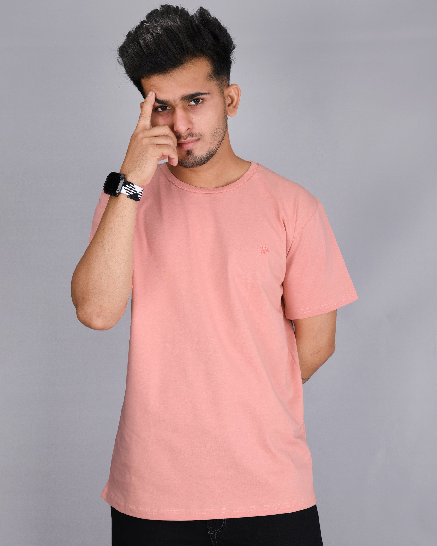 Seashell Pink Super Soft Premium Organic Cotton T-shirt TS072-S, TS072-M, TS072-L, TS072-XL, TS072-XXL