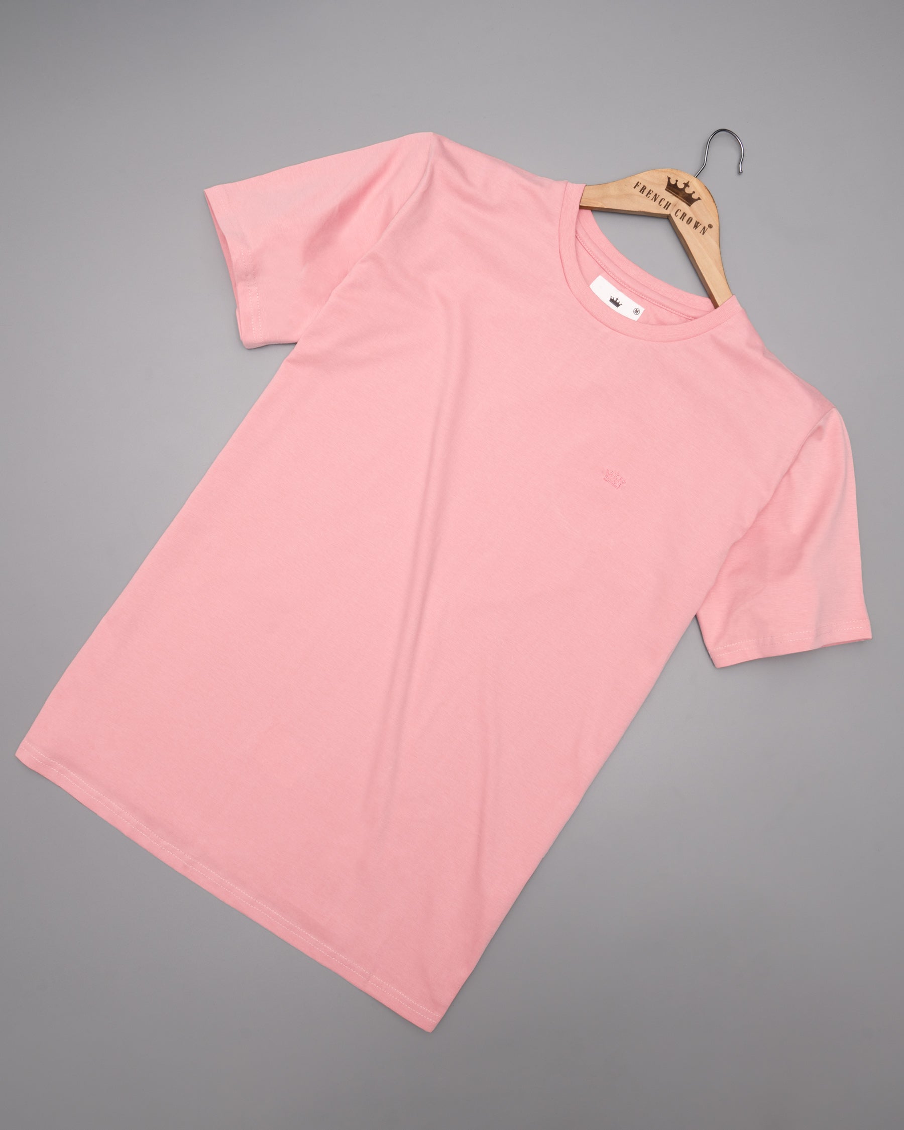 Seashell Pink Super Soft Premium Organic Cotton T-shirt TS072-S, TS072-M, TS072-L, TS072-XL, TS072-XXL