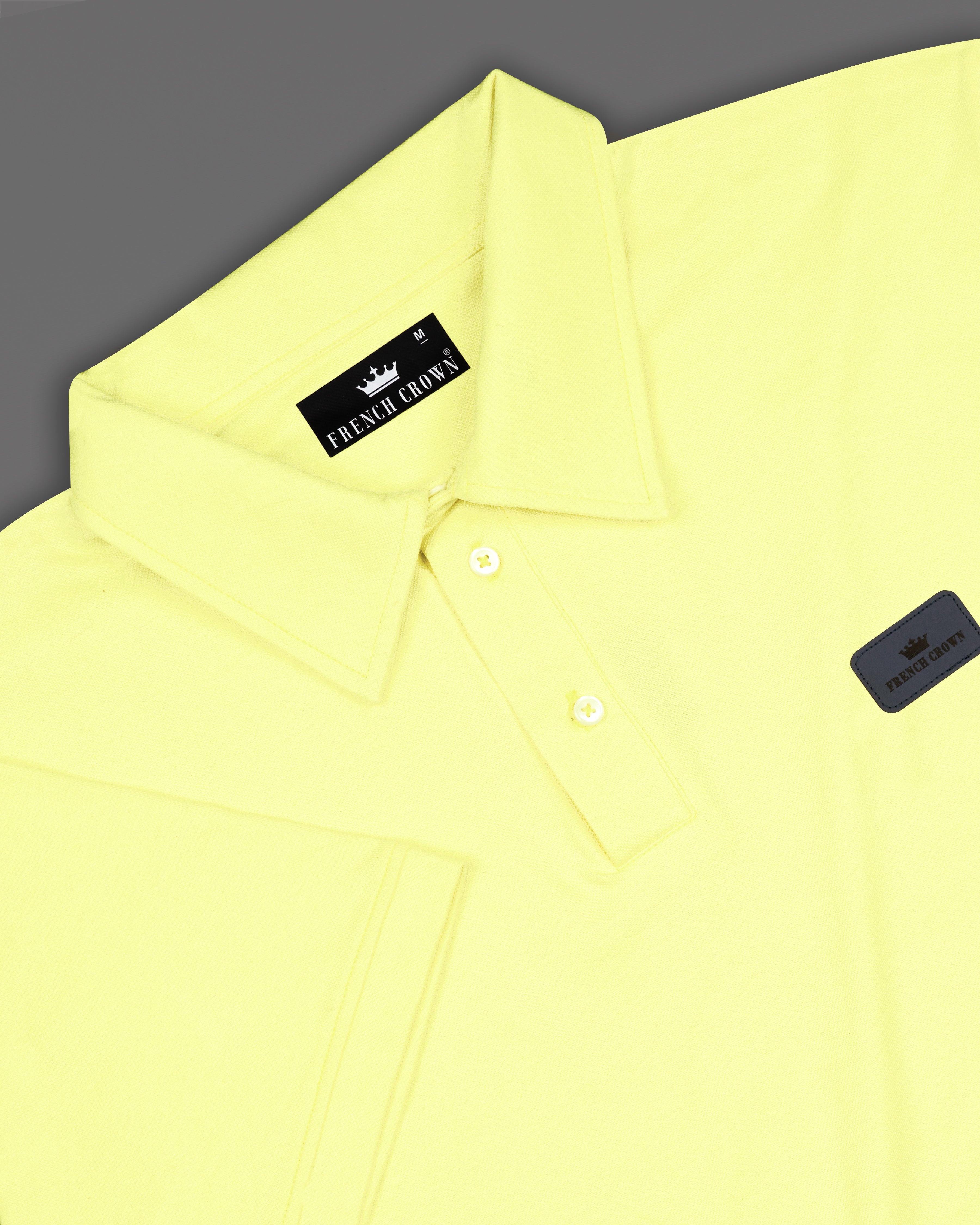 Tidal Yellow Organic Cotton Pique Polo TS770-S, TS770-M, TS770-L, TS770-XL, TS770-XXL