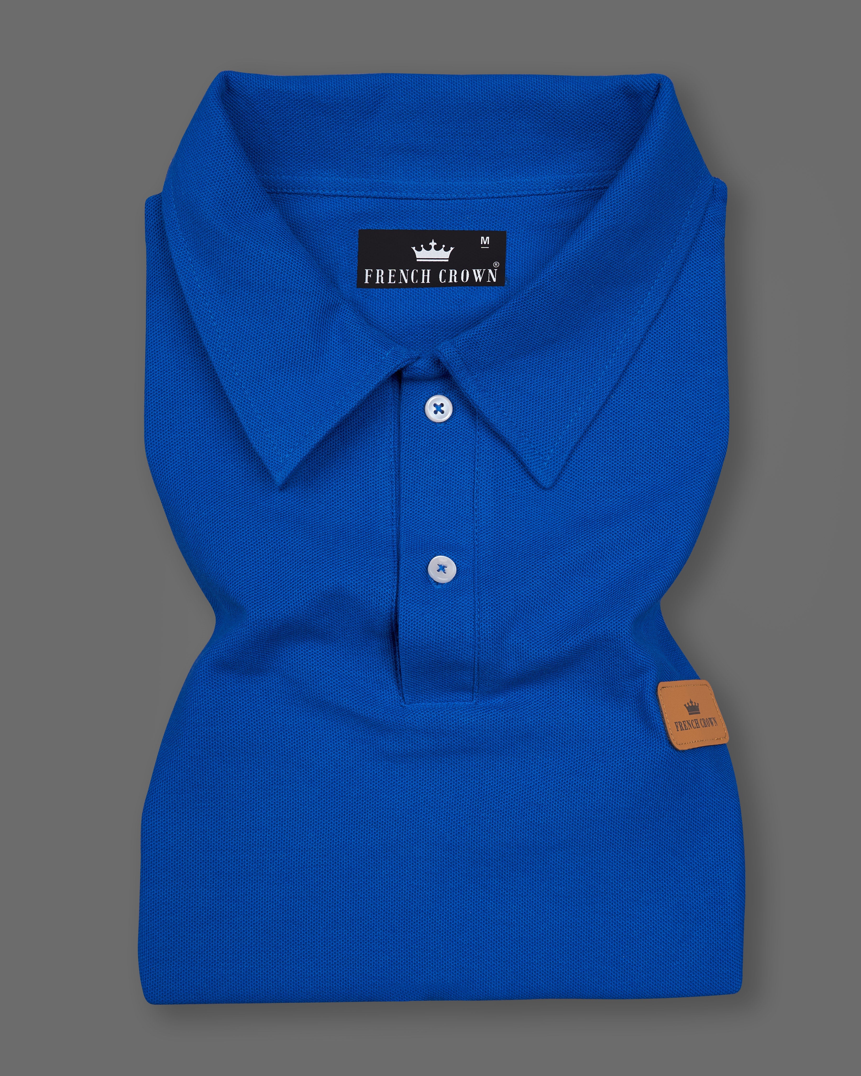 Smalt Blue Organic Cotton Pique Polo TS781-S, TS781-M, TS781-L, TS781-XL, TS781-XXL