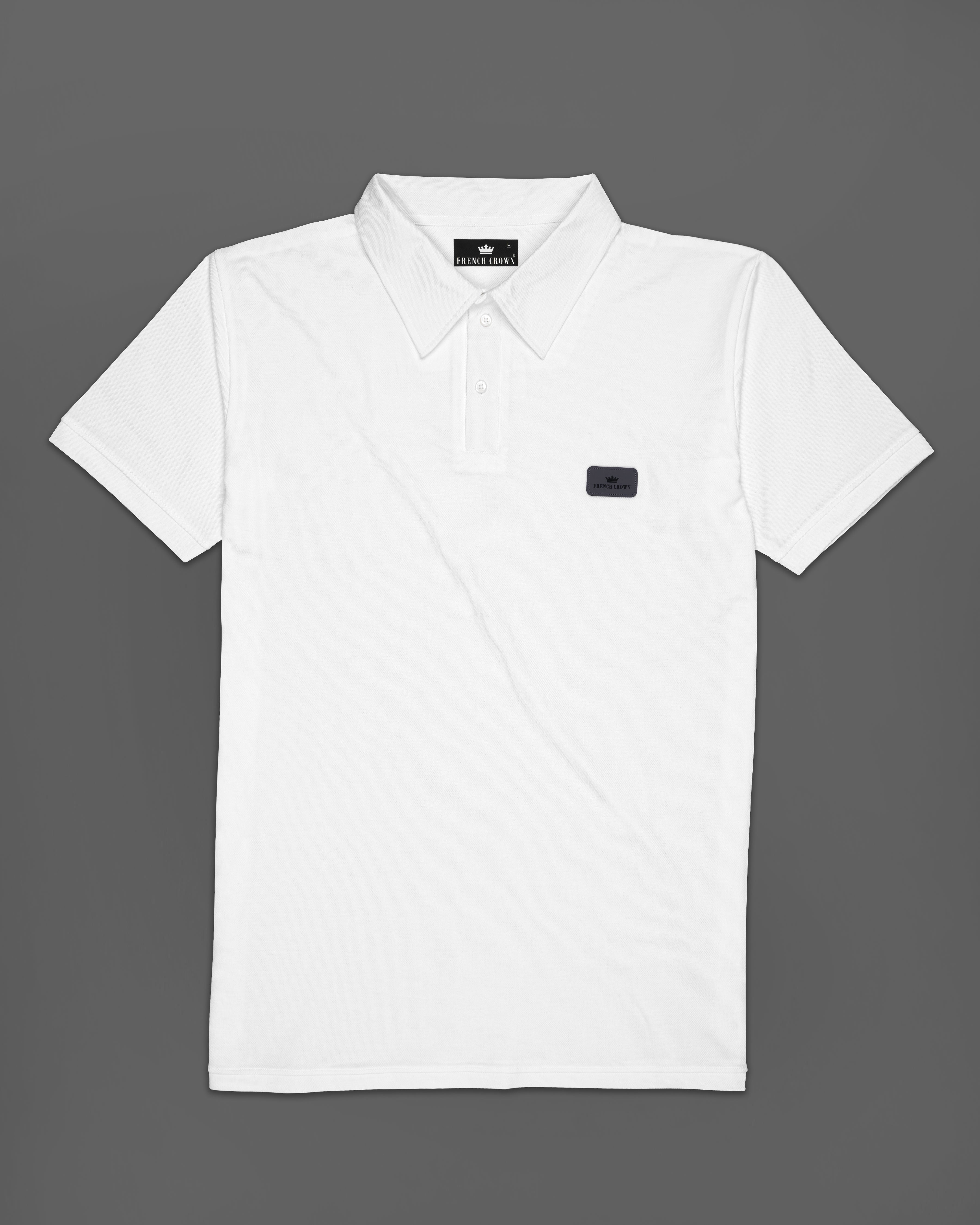 Bright White Organic Cotton Pique Polo TS782-S, TS782-M, TS782-L, TS782-XL, TS782-XXL