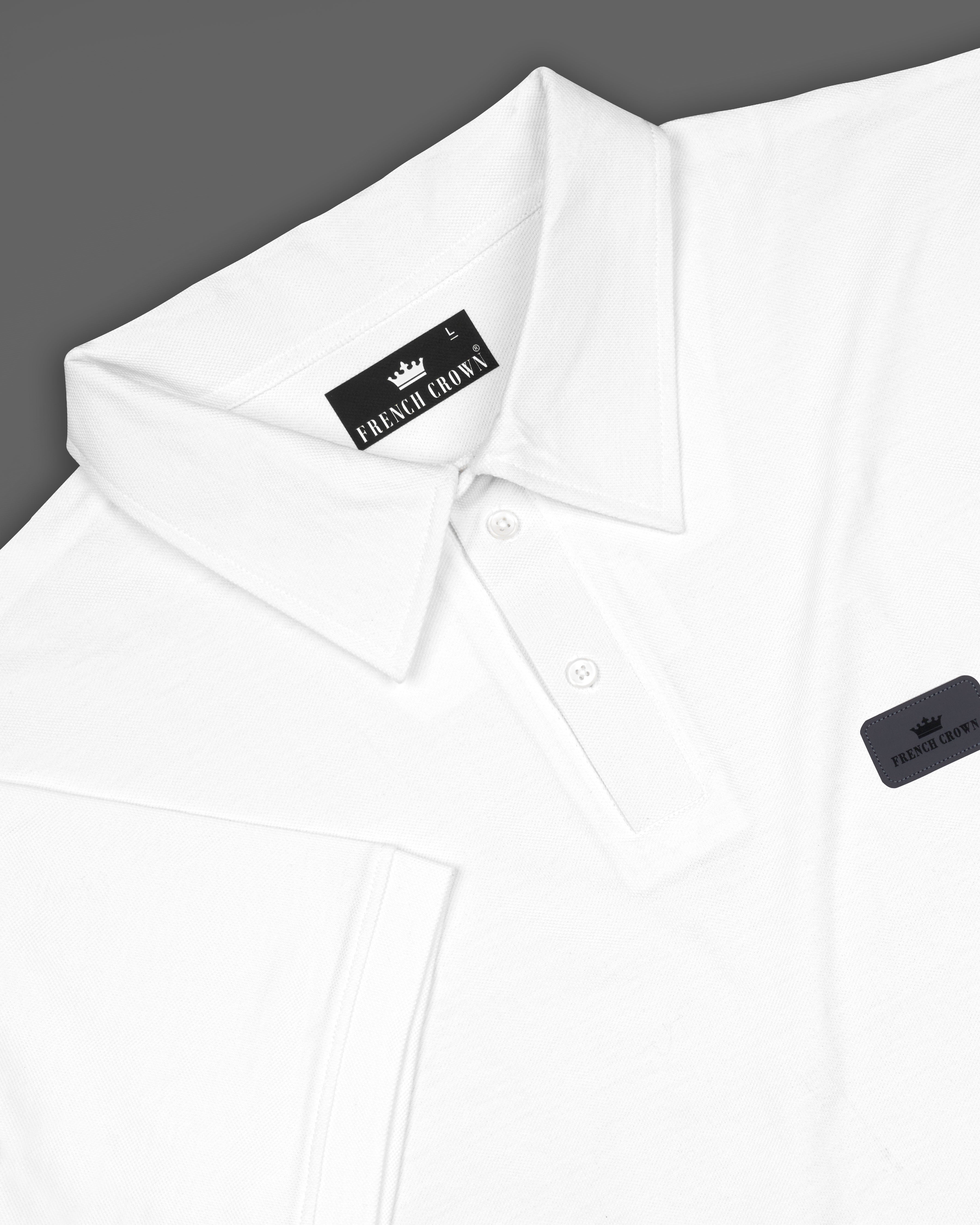 Bright White Organic Cotton Pique Polo TS782-S, TS782-M, TS782-L, TS782-XL, TS782-XXL