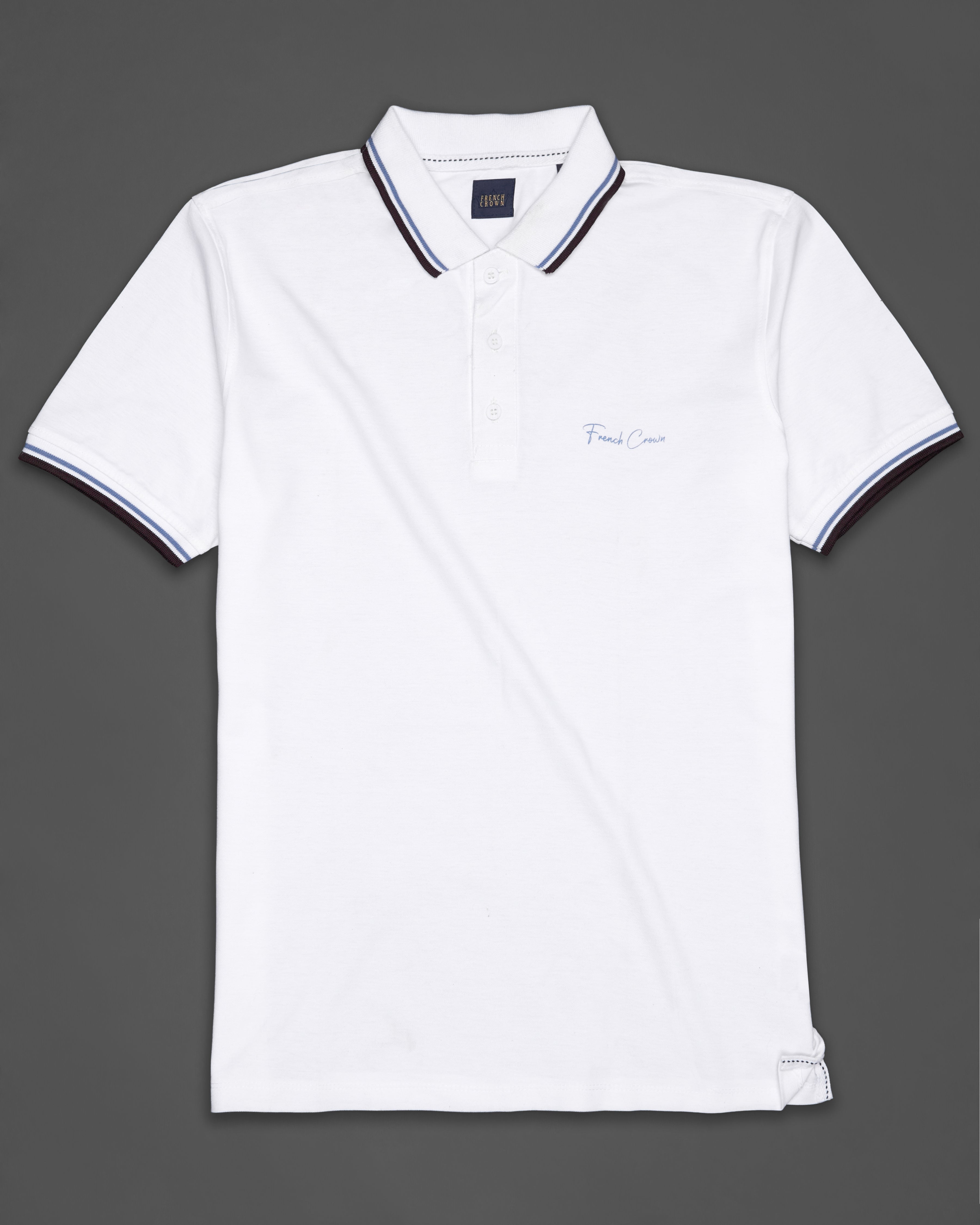 Bright White  Organic Cotton Mercerised Pique Polo