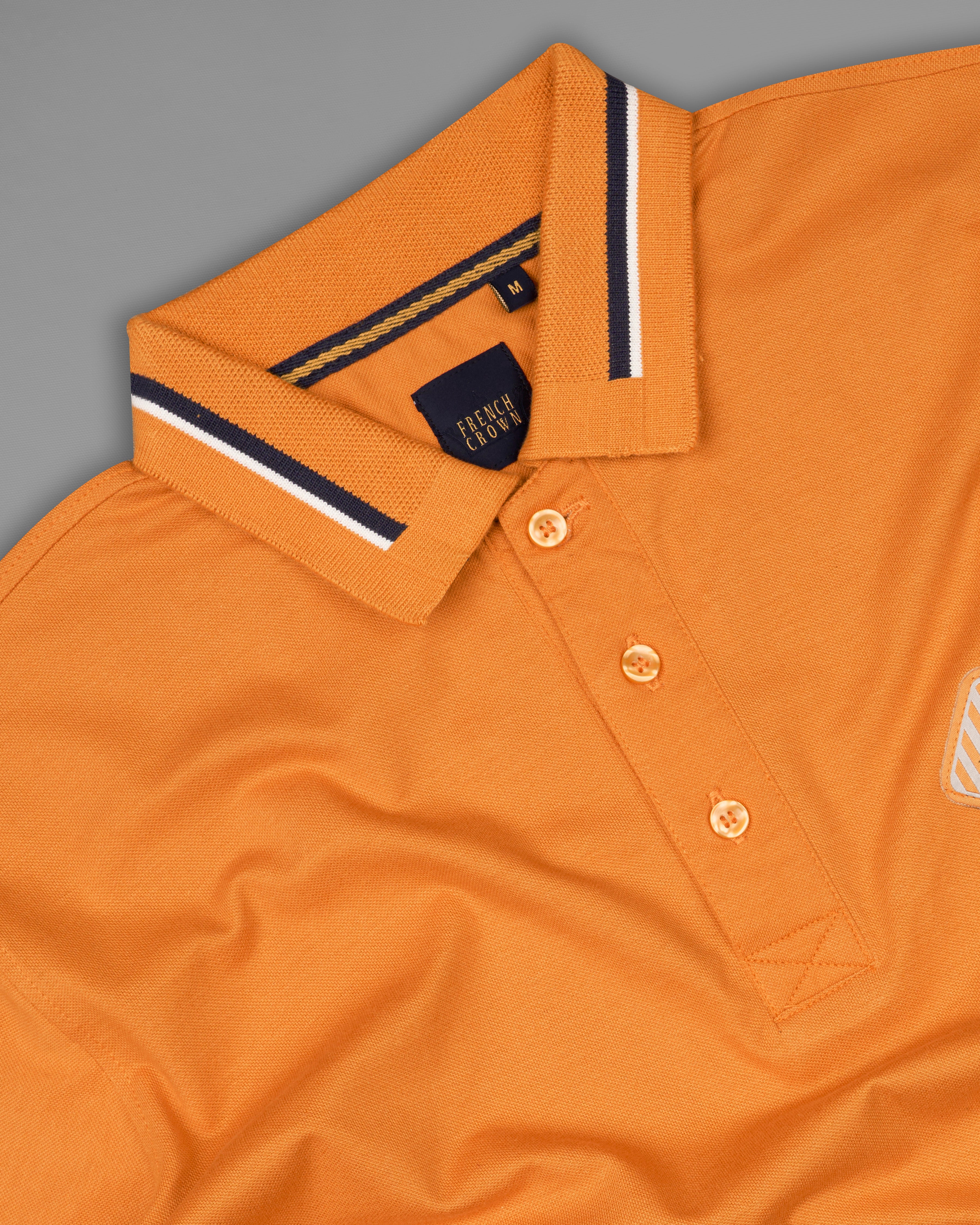 Jaffa Orange Organic Cotton Pique Polo TS823-S, TS823-M, TS823-L, TS823-XL, TS823-XXL