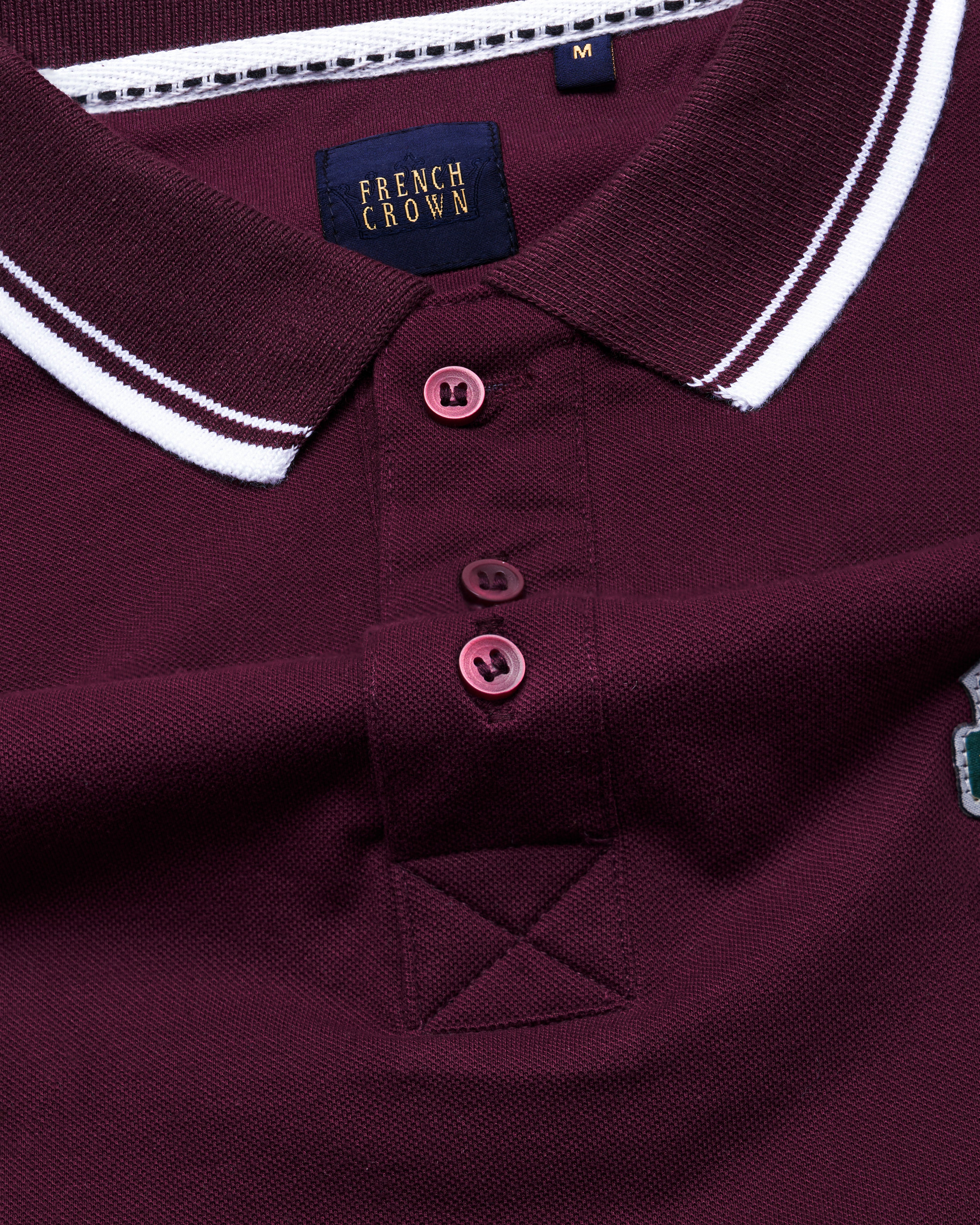 Barossa Maroon Organic Cotton Pique Polo TS825-S, TS825-M, TS825-L, TS825-XL, TS825-XXL