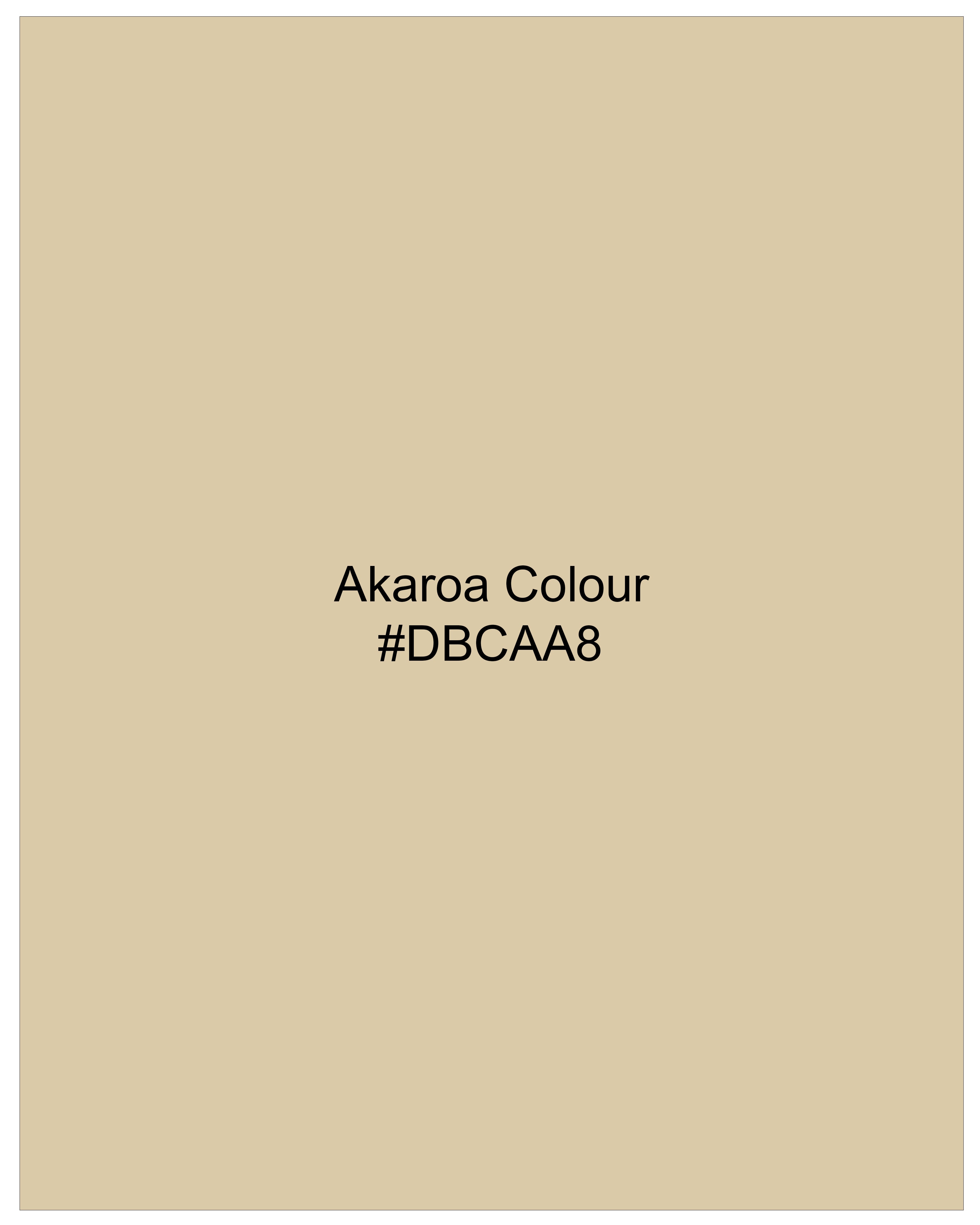 Akaroa Beige Organic Cotton Pique Polo TS840-S, TS840-M, TS840-L, TS840-XL, TS840-XXL