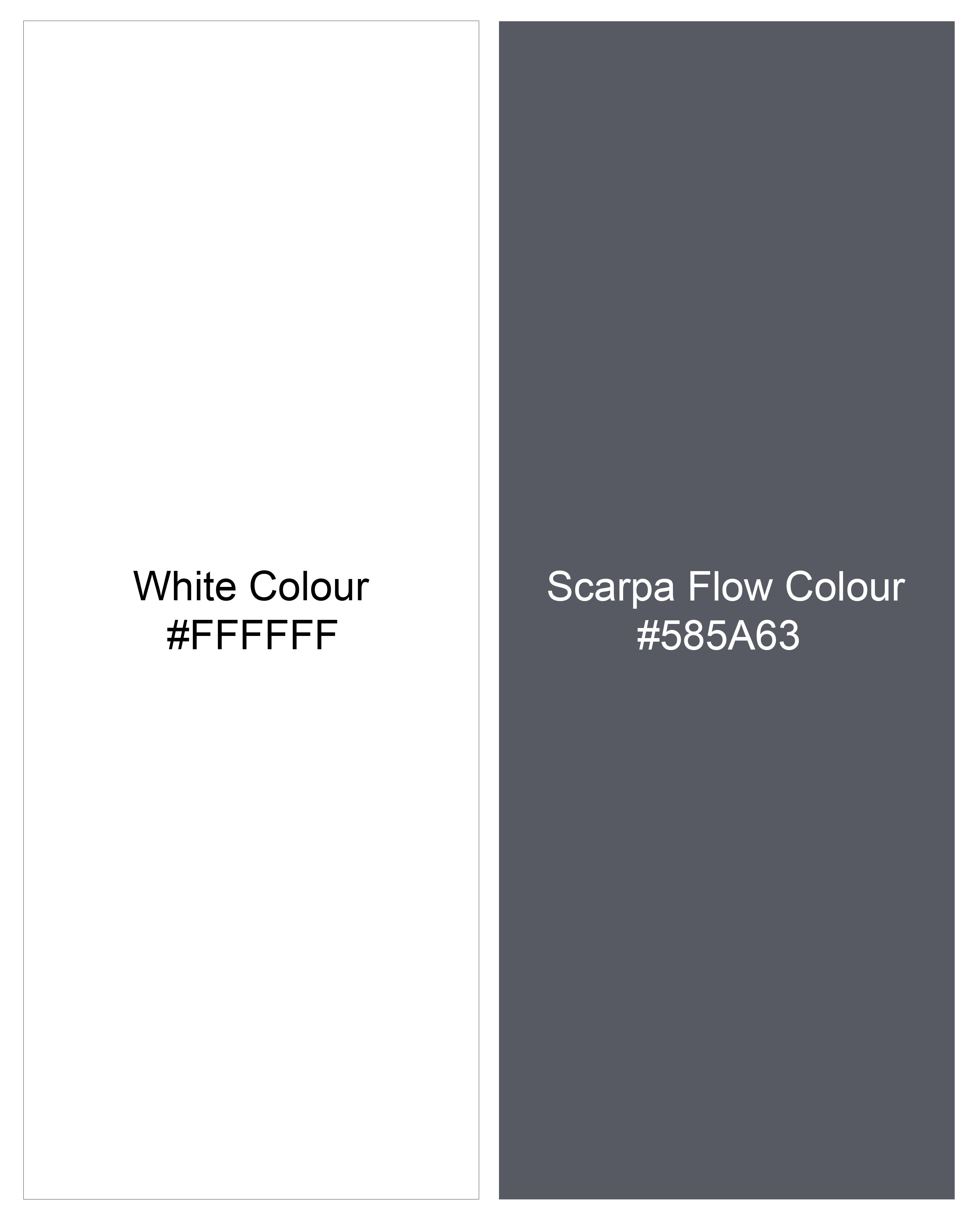 Bright White with Scarpa Flow Gray and Black Colour Block Organic Cotton Pique Polo TS847-S, TS847-M, TS847-L, TS847-XL, TS847-XXL